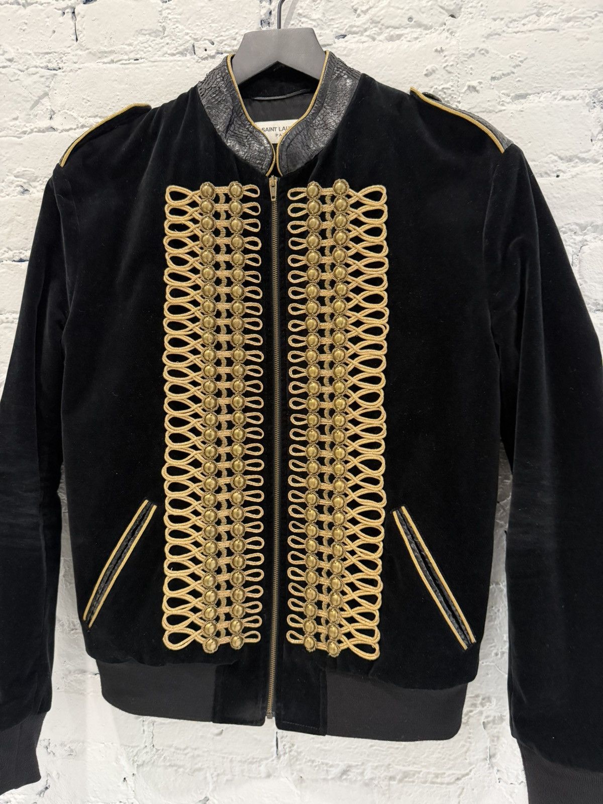 Saint Laurent Paris F/W 2016 YSL VELVET TEDDY OFFICER JACKET Size US S / EU 44-46 / 1 - 2 Thumbnail