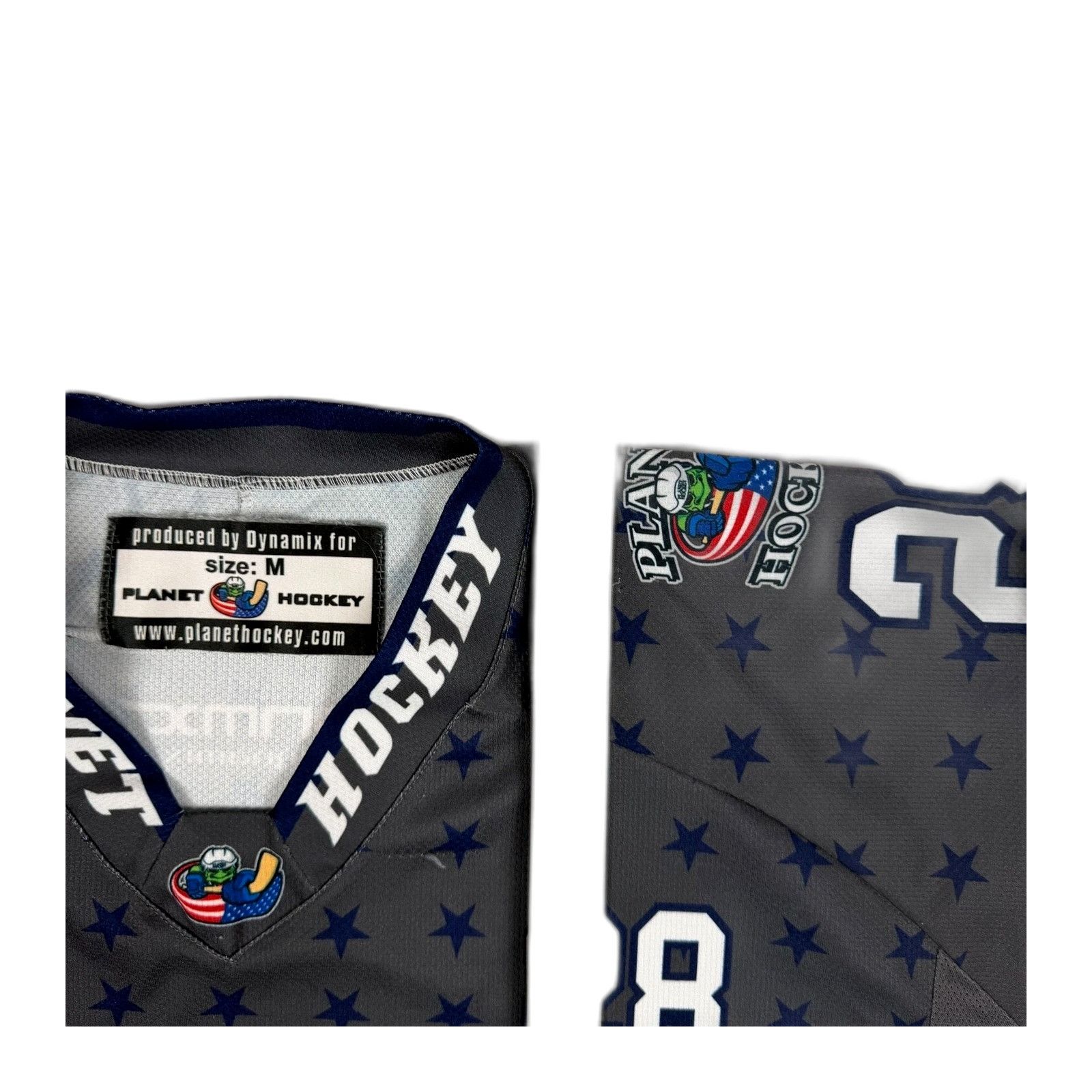Planet Hollywood Planet Hockey Shirt Graphic Long Sleeve Blue Puck Globe Mens Size US M / EU 48-50 / 2 - 5 Thumbnail