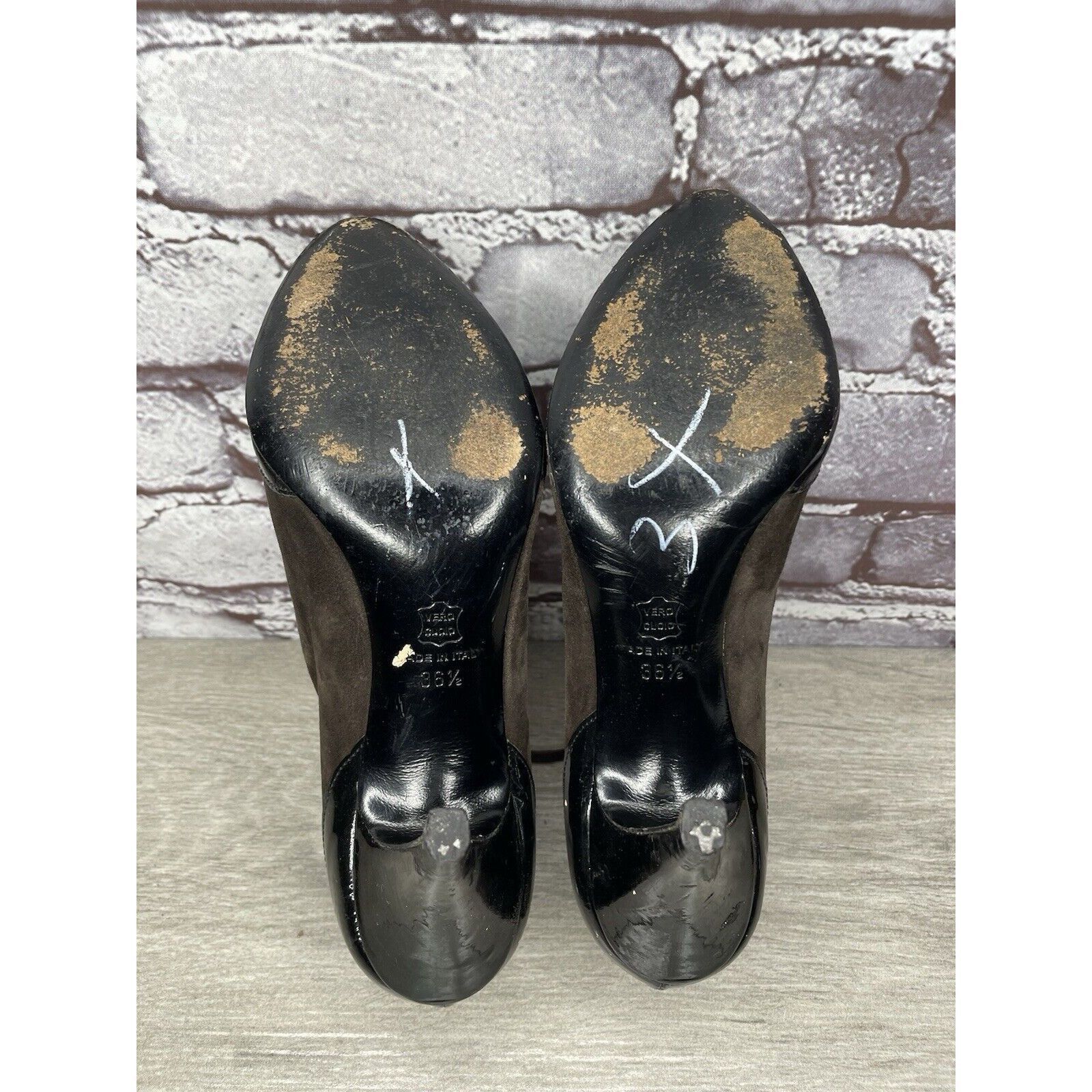 Barneys New York Barneys New York Co-op Brown Suede Oxfords Heel LaceShoes Wo Size US 6 / IT 36 - 22 Thumbnail