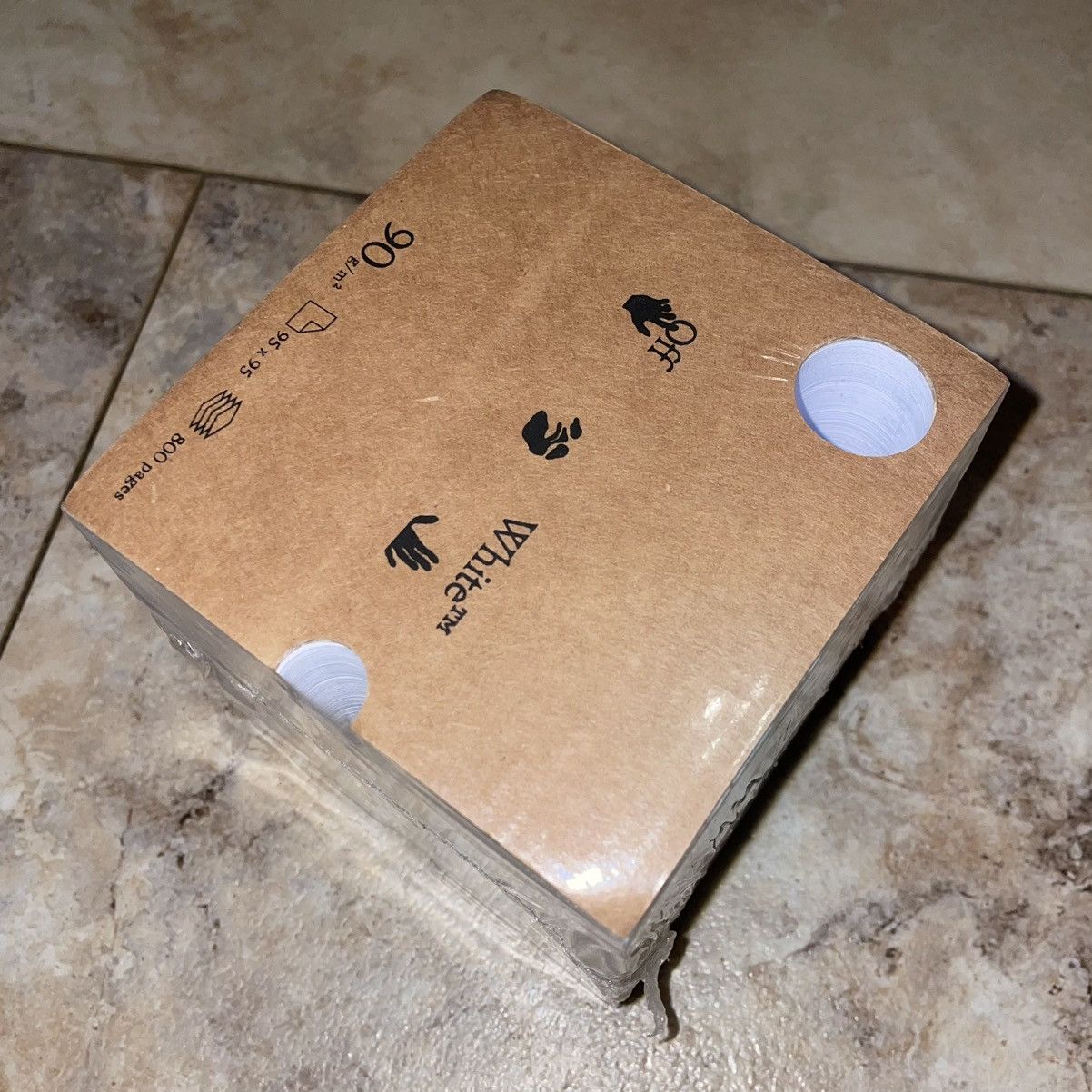 Off-White OFF-WHITE Meteor Note Cube Kraft Brown/White Size ONE SIZE - 6 Thumbnail