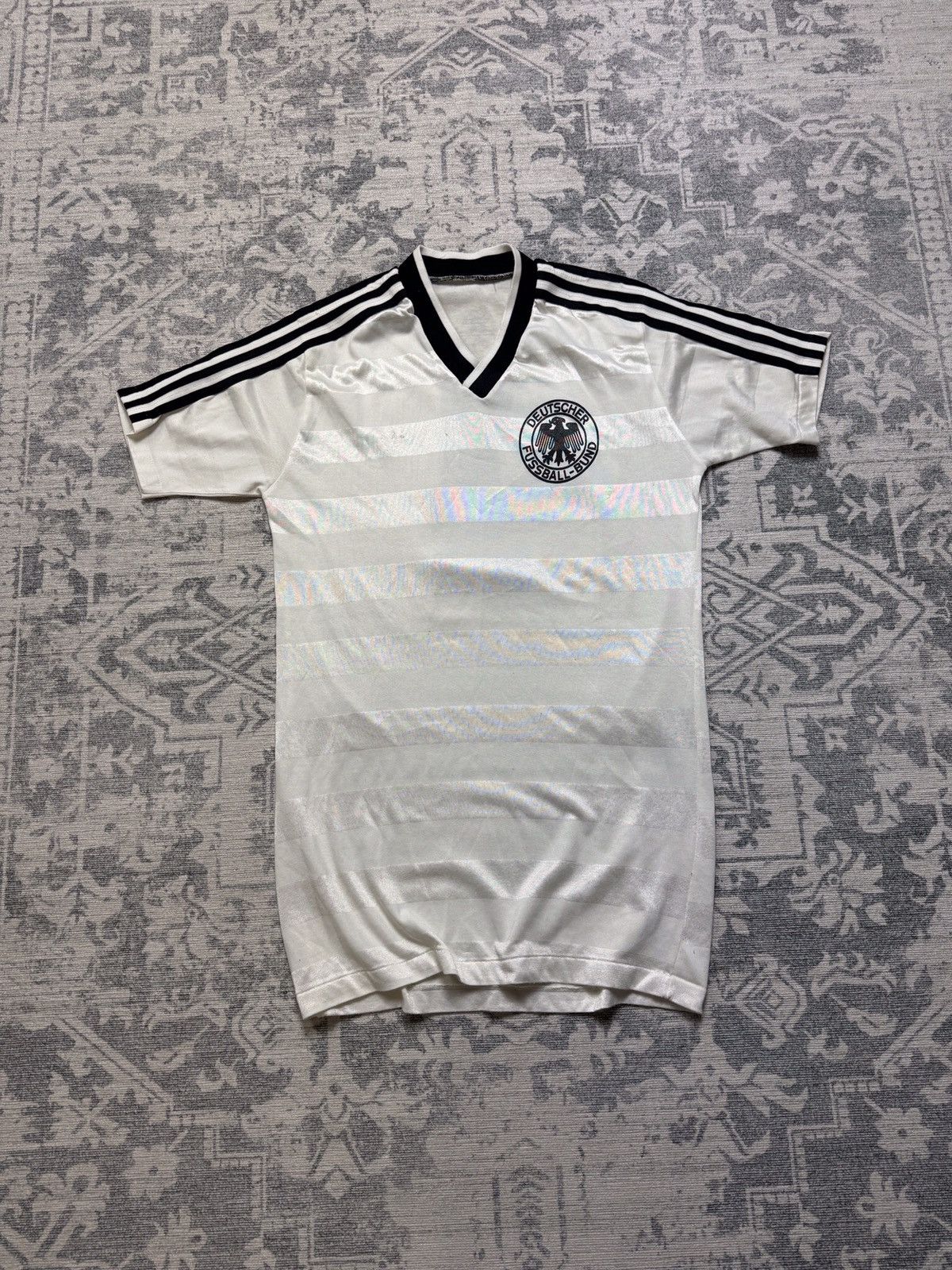 Adidas Adidas West Germany #4 Karlheinz Forster Matchworn Euro 1984 Size US M / EU 48-50 / 2 - 1 Thumbnail