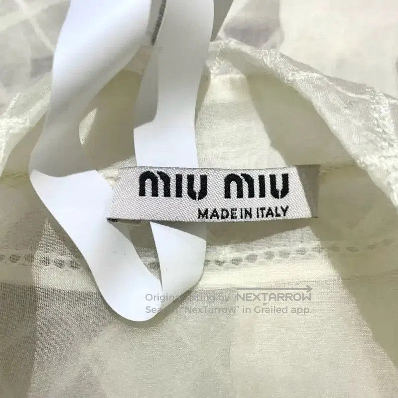 Miu Miu Miu Miu Women's Beige Cotton Blouse . Size XS / US 0-2 / IT 36-38 - 5 Thumbnail