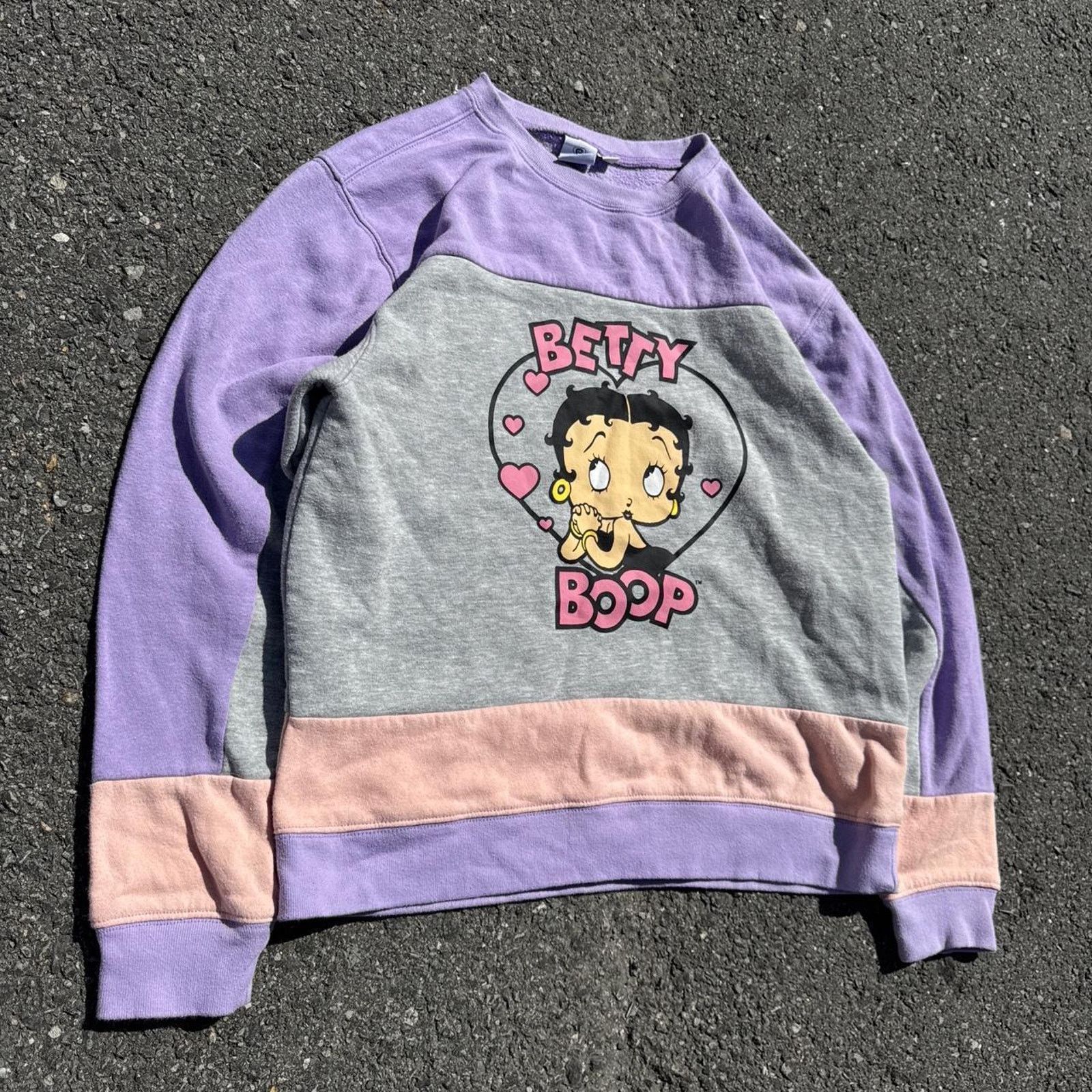 Other Betty Boop Pink Crewneck Sweatshirt – Size Large Size L / US 10 / IT 46 - 2 Thumbnail
