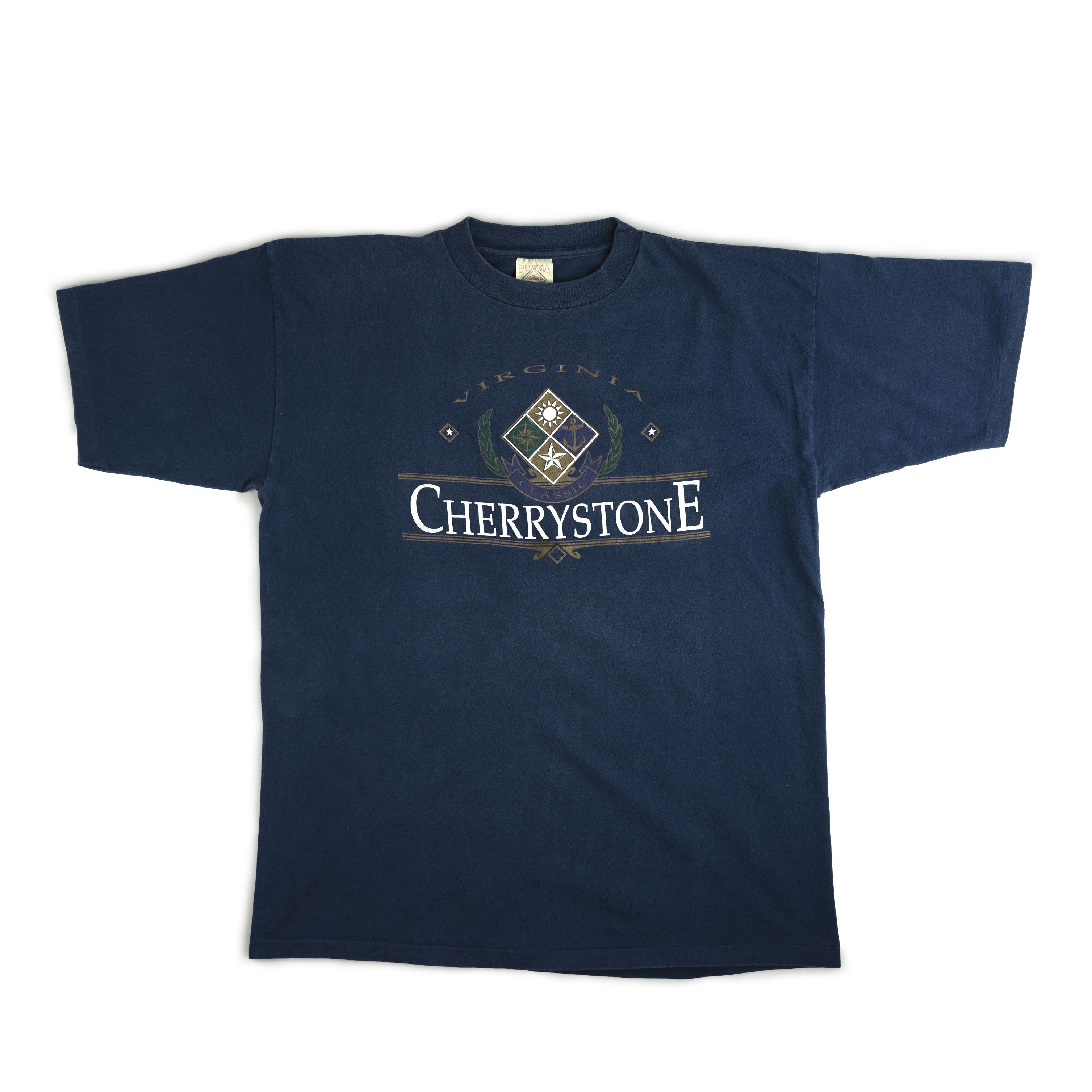 image of Vintage 1990's Cherrystone Virgina Tee Shirt in Navy, Men's (Size Large)