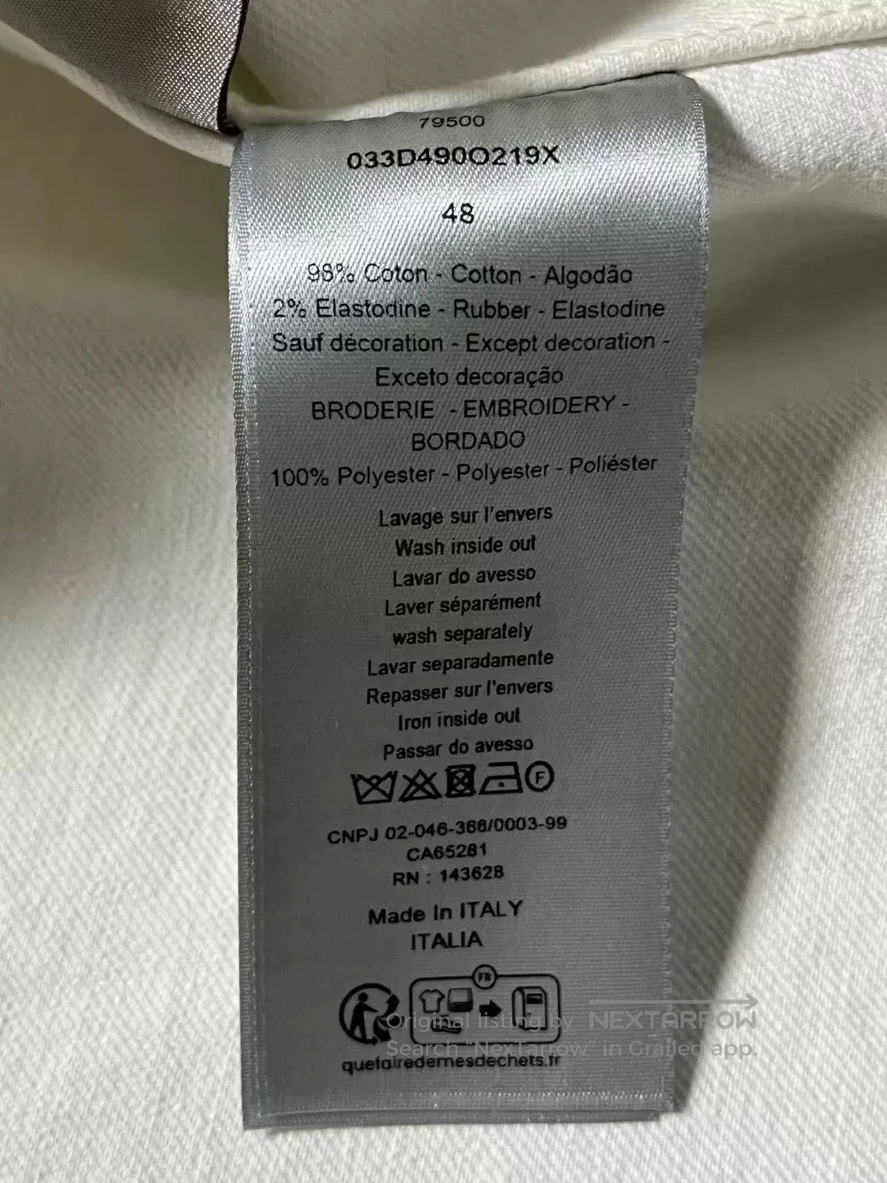 Dior Dior CD Embroidered Logo Long Sleeve Shirt. Size US M / EU 48-50 / 2 - 6 Thumbnail