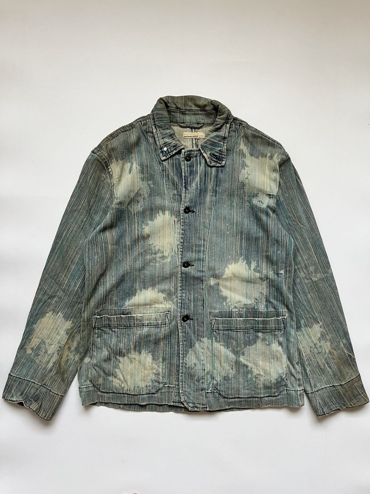 Japanese Brand Burning Violet Bleach Chore Jacket Size US M / EU 48-50 / 2 - 1 Thumbnail