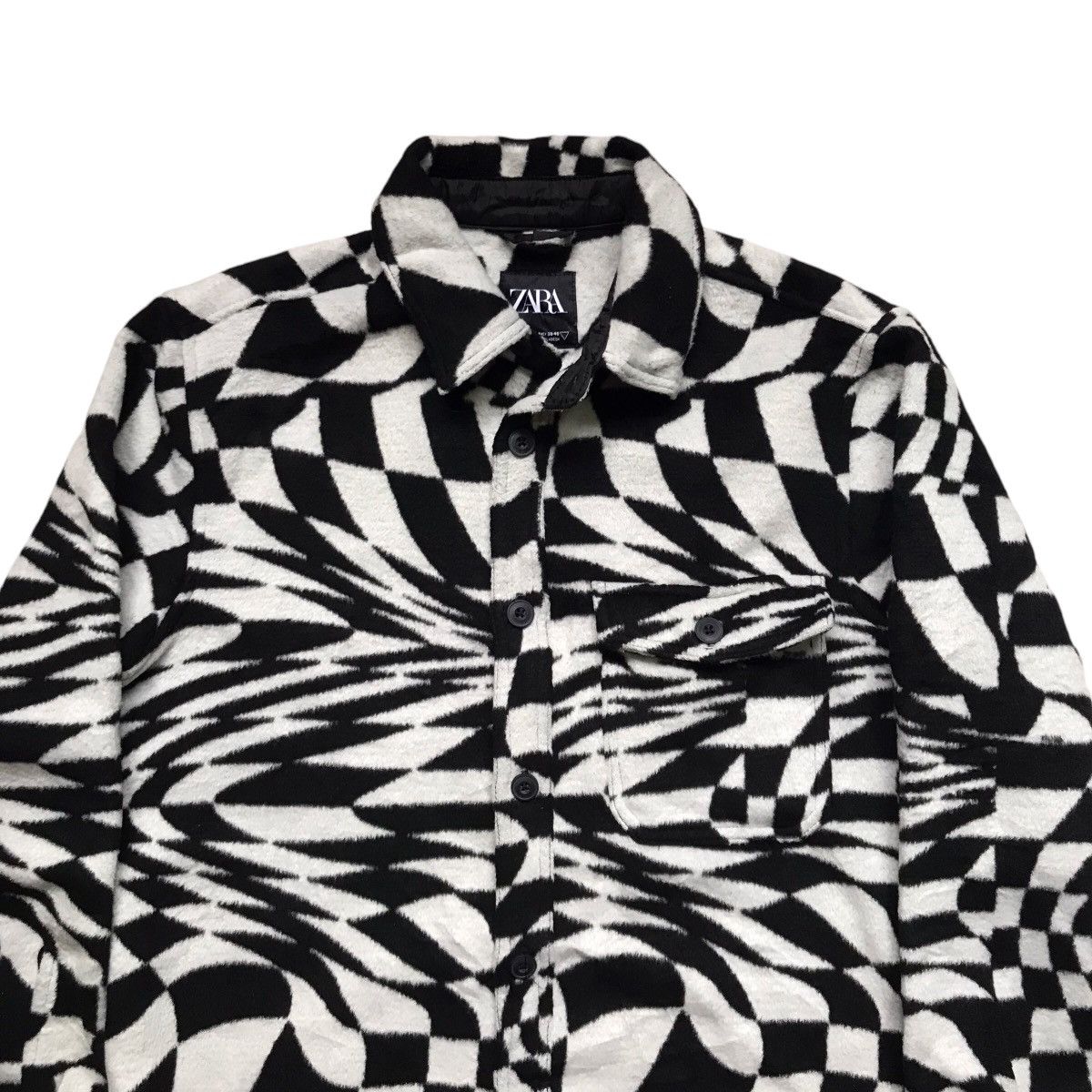 If Six Was Nine × Le Grande Bleu (L.G.B.) × Zara VINTAGE ZARA WORKERS ZEBRA DESIGN JACKET Size US M / EU 48-50 / 2 - 2 Thumbnail