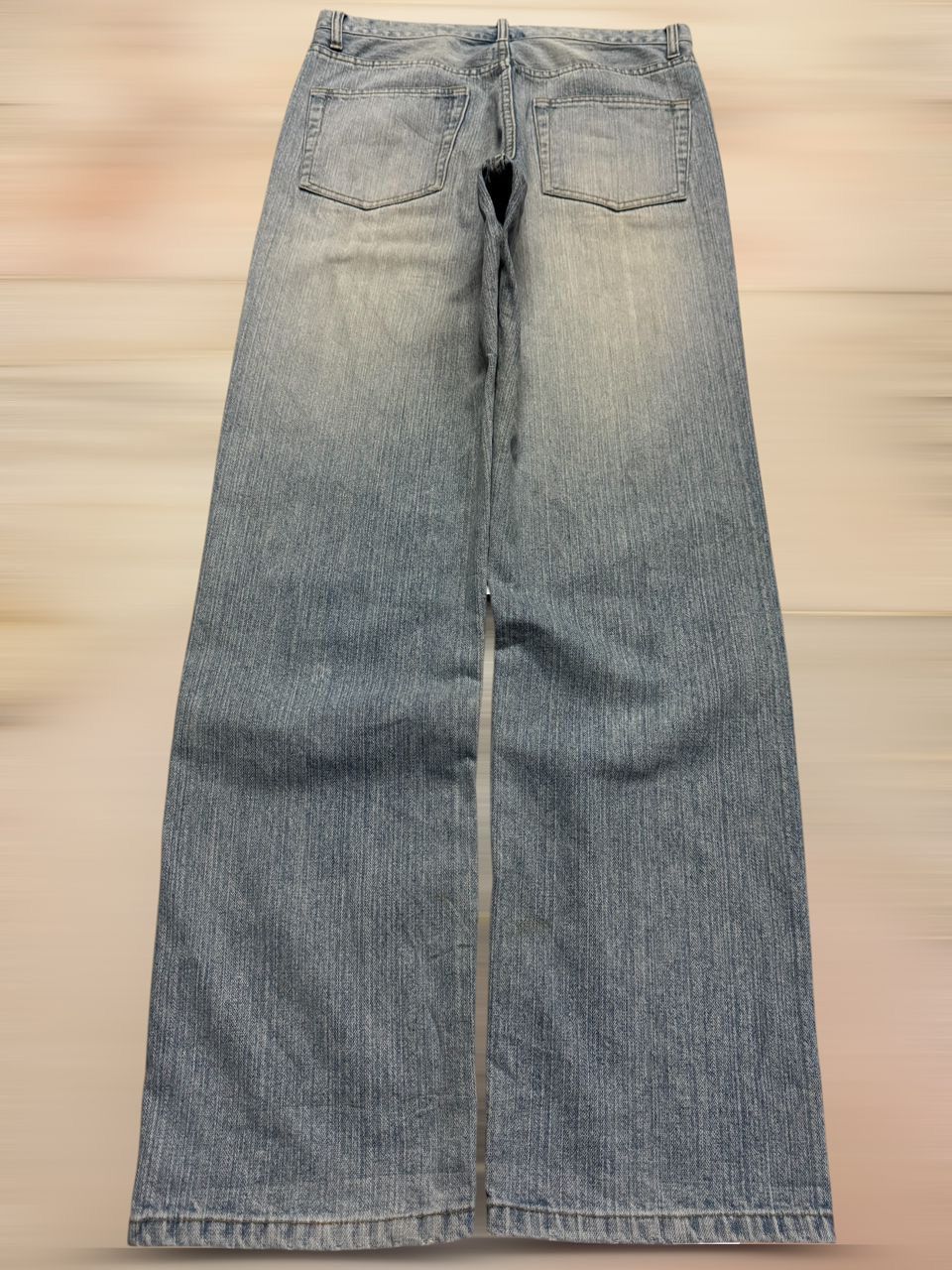 VINTAGE 2000s JAPANESE MUDWASH STRAIGHT BLUE JEANS