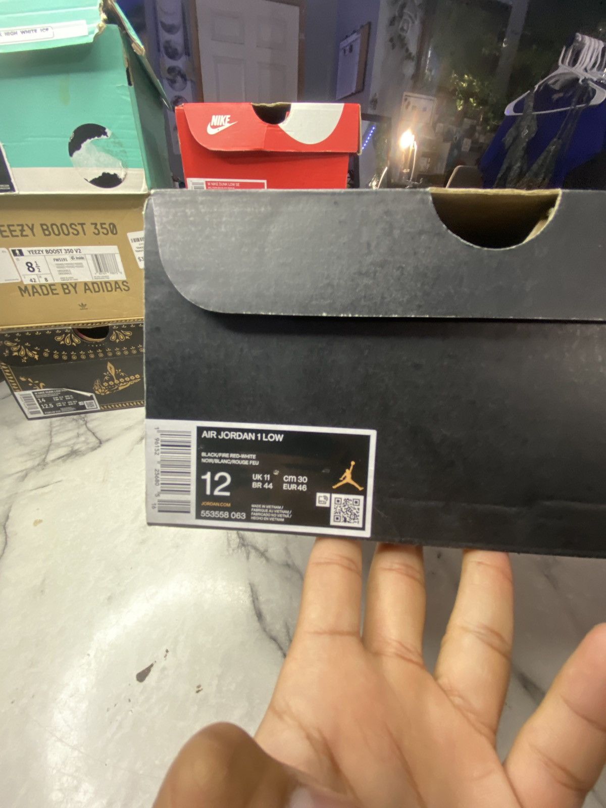 Jordan Brand Jordan 1 low fire red Size US 12 / EU 45 - 7 Thumbnail