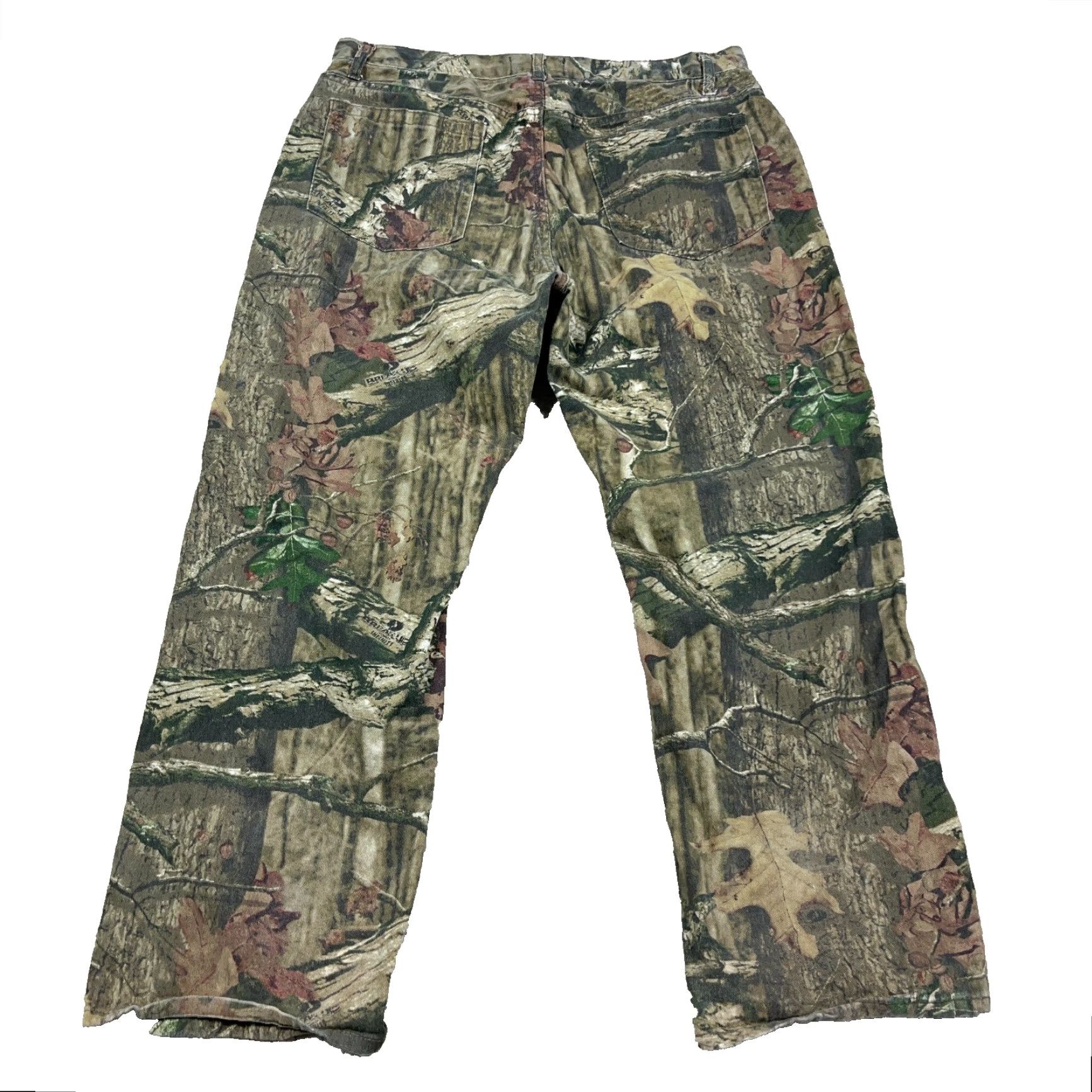 Vintage VINTAGE Mossy Oak Jeans Men 36x30 Straight Leg Denim Camouflage 5-Pocket Regular Green Casual Pants Mens Size US 36 / EU 52 - 2 Thumbnail