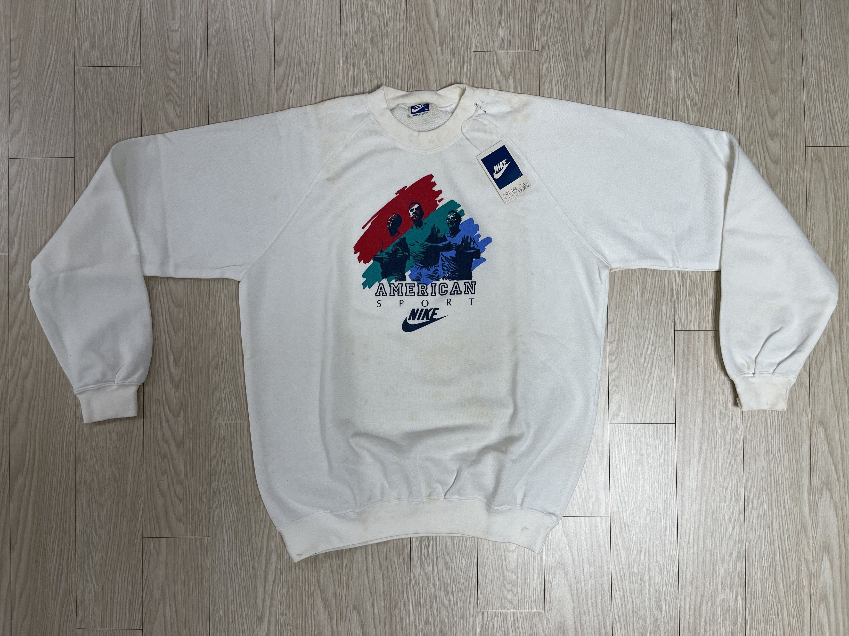 Nike Nike Blue Tag Japan Edition 80’s Vintage Sweatshirt 1986 Size US L / EU 52-54 / 3 - 1 Thumbnail
