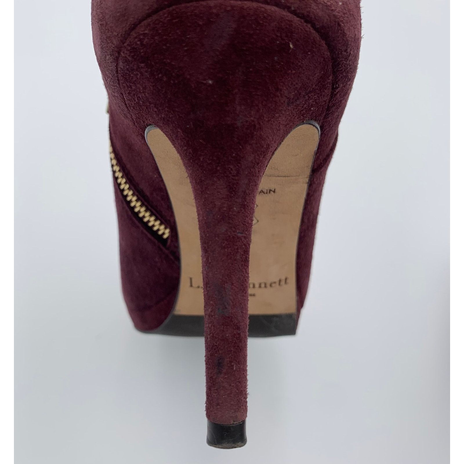LK Bennett L.K. Bennett Doris Suede Pumps Size 8 Burgundy Ankle Boots Size US 8 / IT 38 - 9 Thumbnail