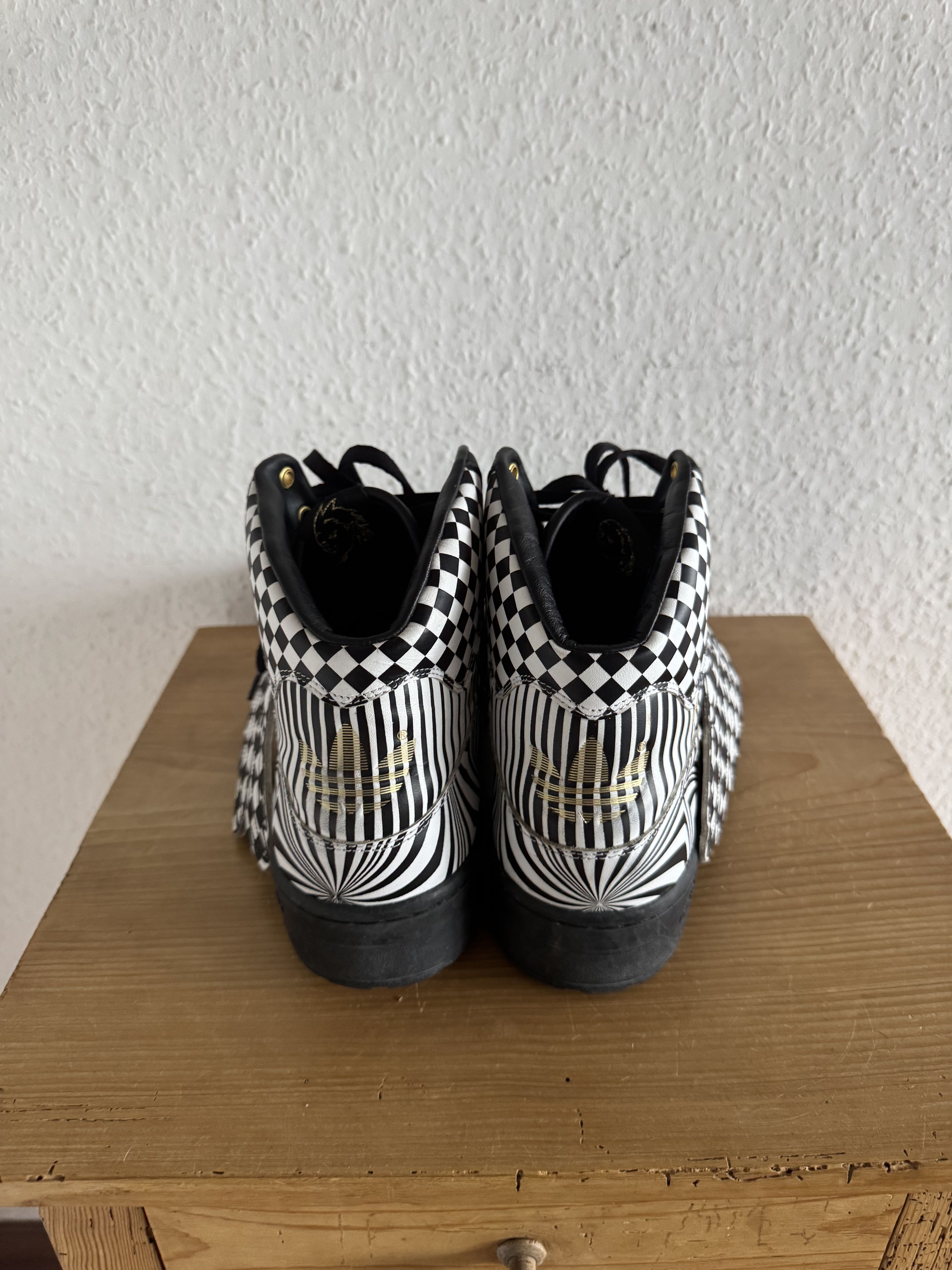 Adidas × Jeremy Scott JS Wings OPART Black White Size US 12.5 / EU 45-46 - 6 Thumbnail
