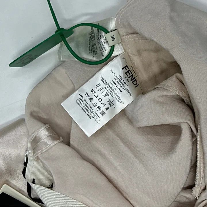 Fendi Beige Logo Pocket Casual Pants -2507