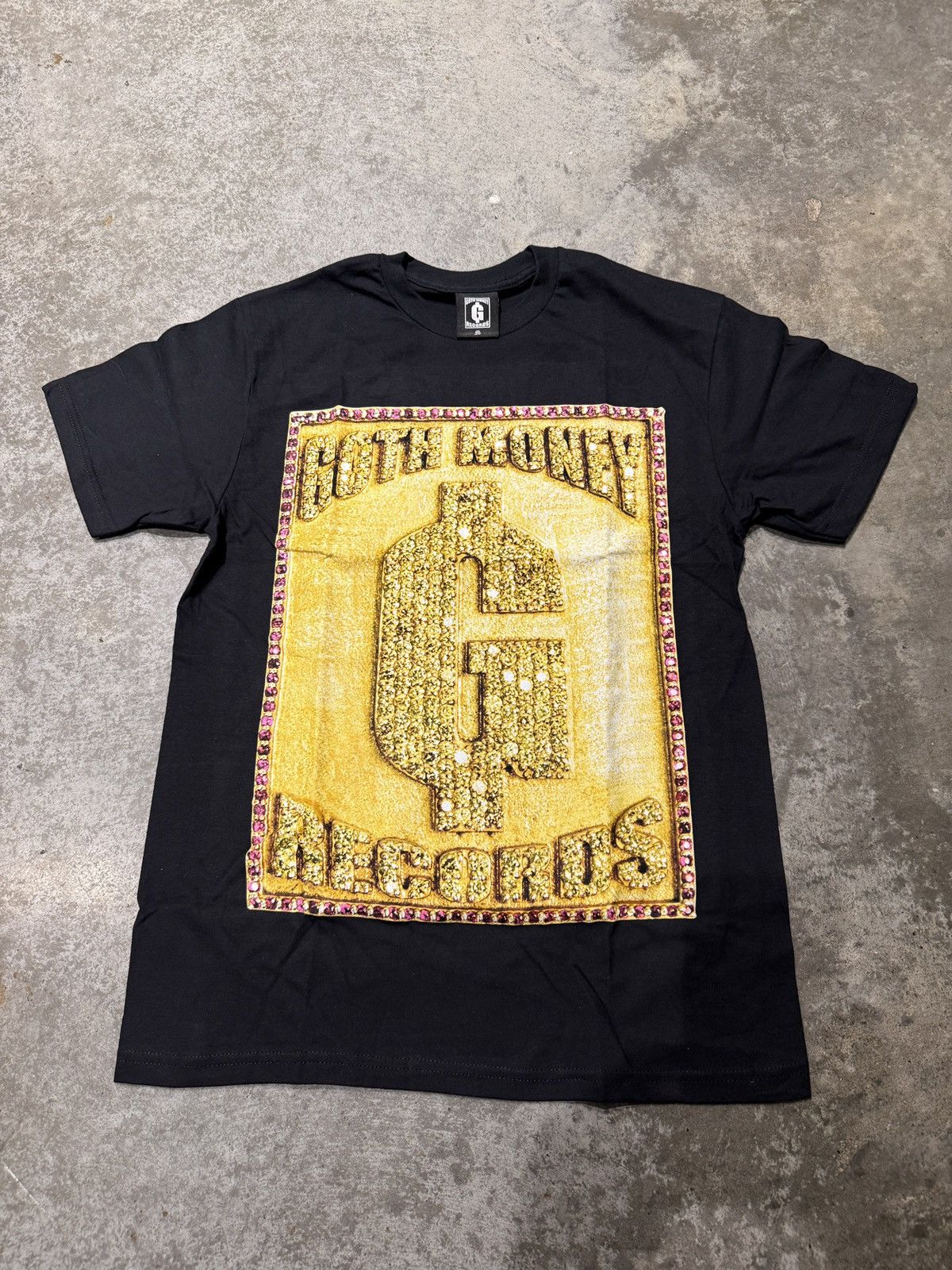 Goth Money Records Pentant Tee Black