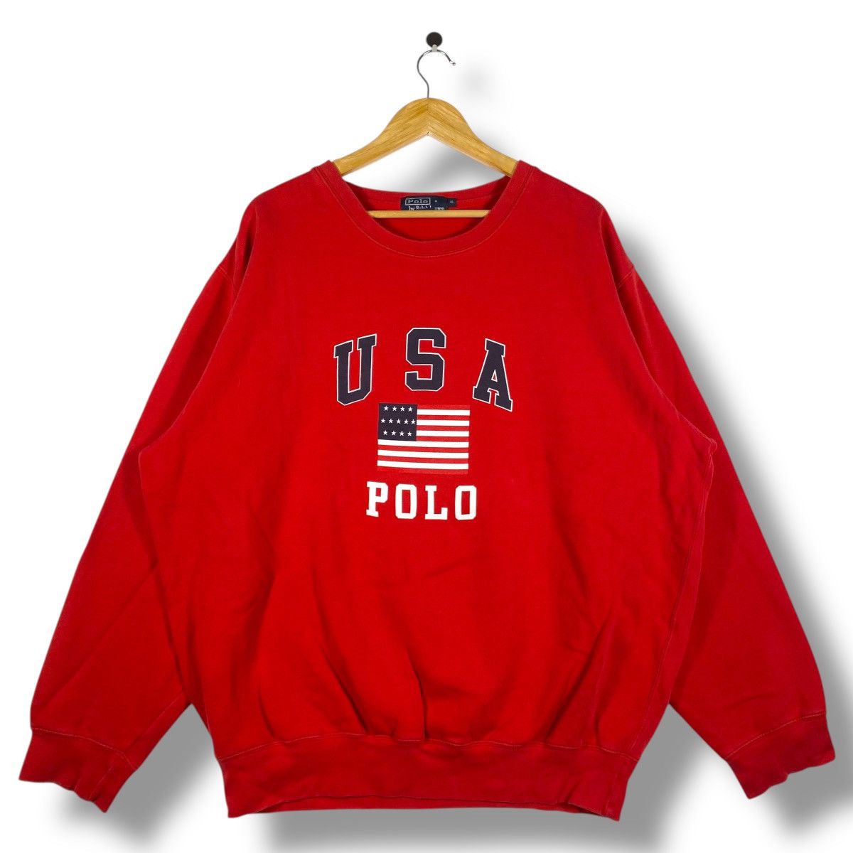 Polo Ralph Lauren Vintage 90's POLO By RALPH LAUREN Polo Usa Sweatshirt Size US XL / EU 56 / 4 - 1 Thumbnail