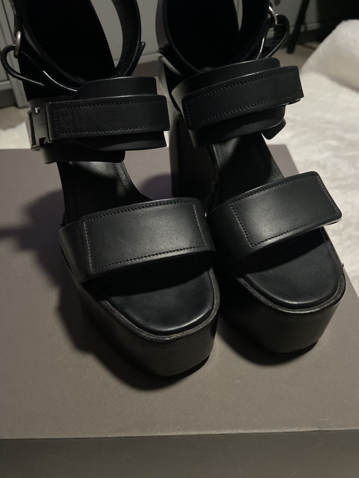 Rick Owens Rick Owens Kiss ankle strap platform heels Size US 8.5 / IT 38.5 - 9 Thumbnail
