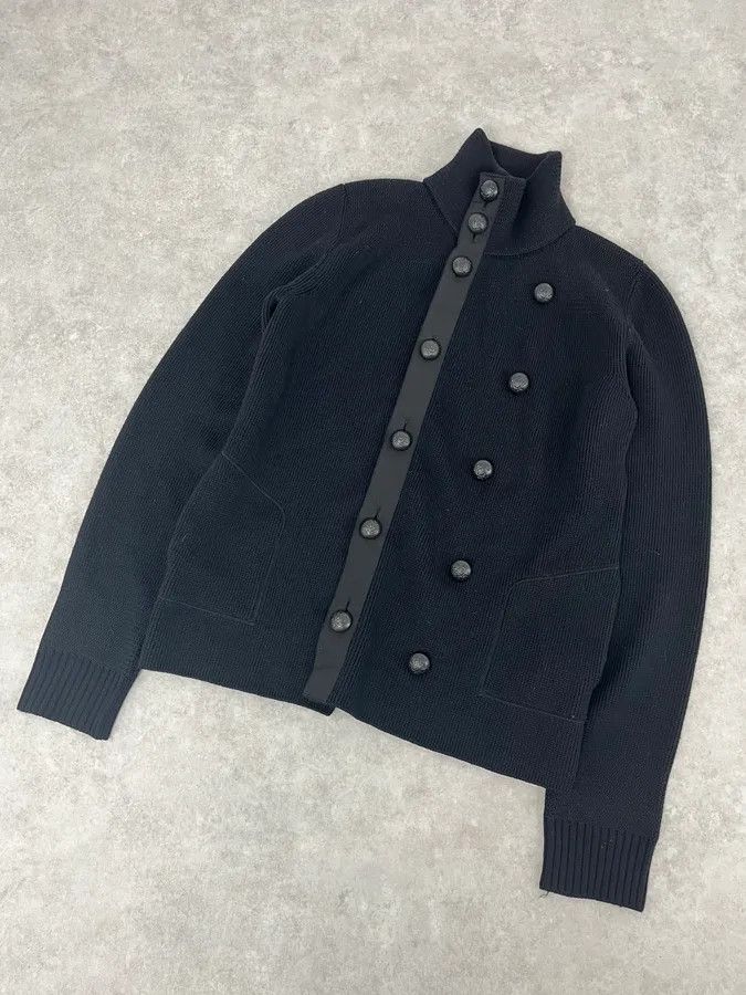 Balenciaga AW2007 Balenciaga Officier Black Cardigan by Nicolas Ghesquière Size US L / EU 52-54 / 3 - 4 Thumbnail