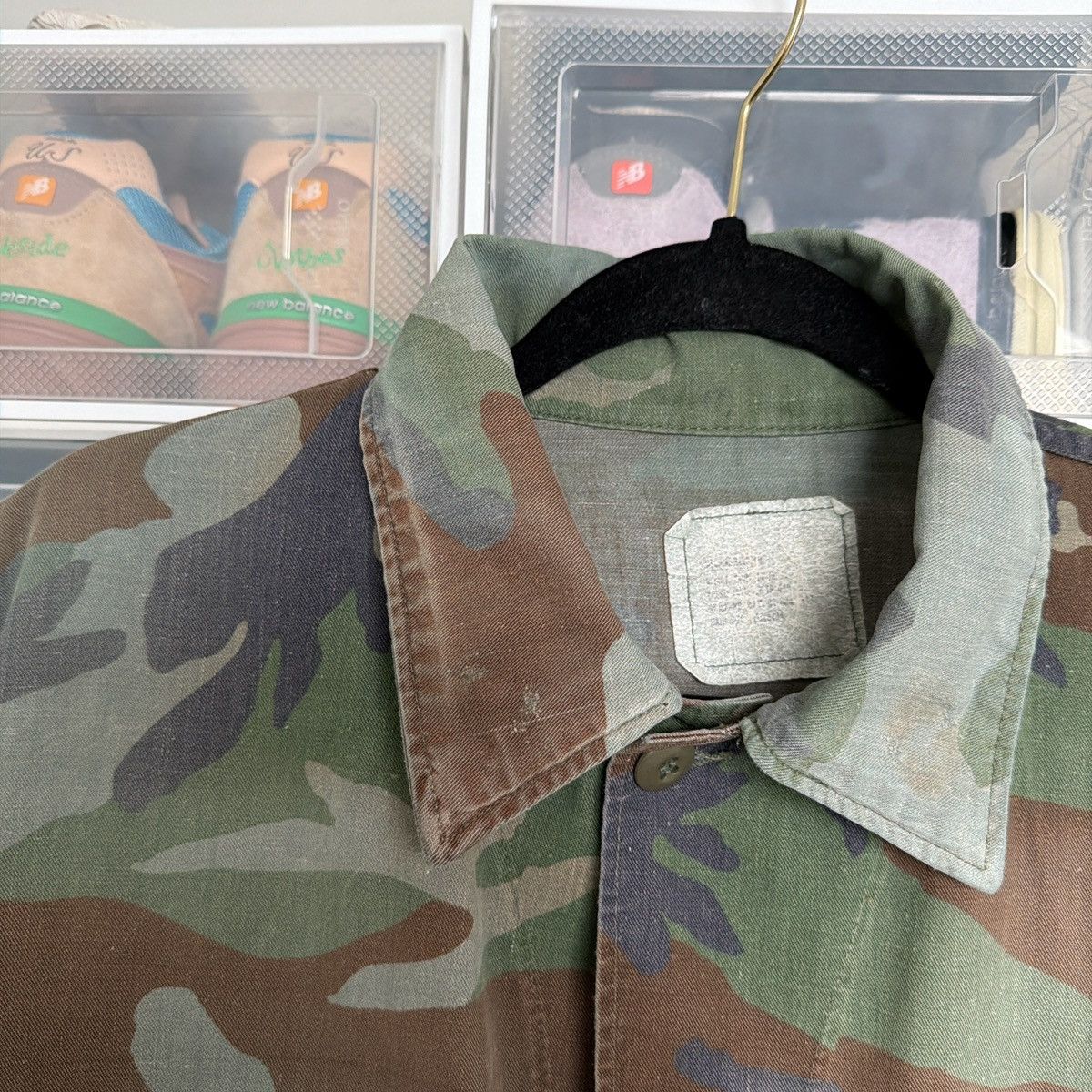 Vintage VINTAGE ARMY CAMO JACKET Size US L / EU 52-54 / 3 - 3 Thumbnail