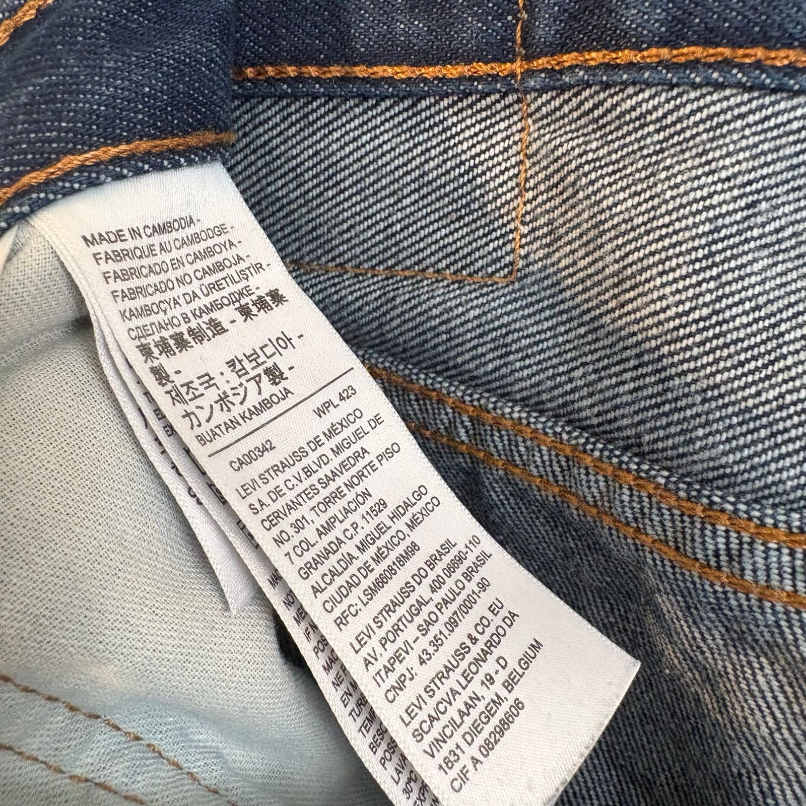 Levi's Levi's Western Fit Dark Blue Denim 5 Pocket Jeans Size US 27 - 4 Thumbnail