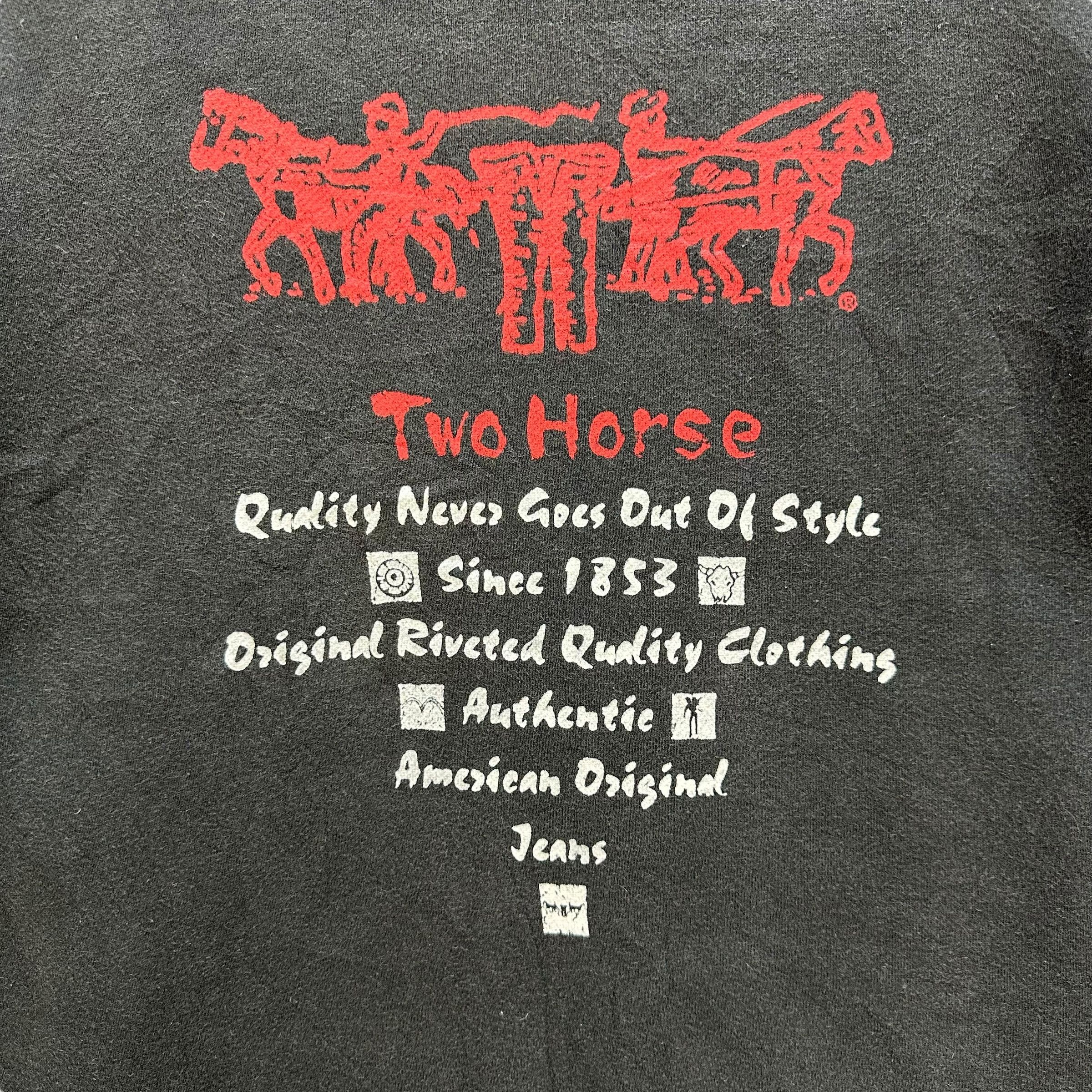 Levi's LEVIS RedTab Two Horse Big Logo Crewneck Sweatshirt #A5-0131 Size US M / EU 48-50 / 2 - 2 Thumbnail