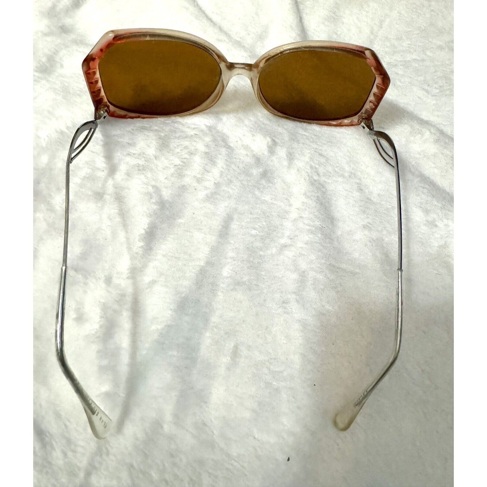 ELAN Vintage Eyeglass Frames Pink/Gray, Silver Drop Arm 54 18 140 Size ONE SIZE - 7 Thumbnail