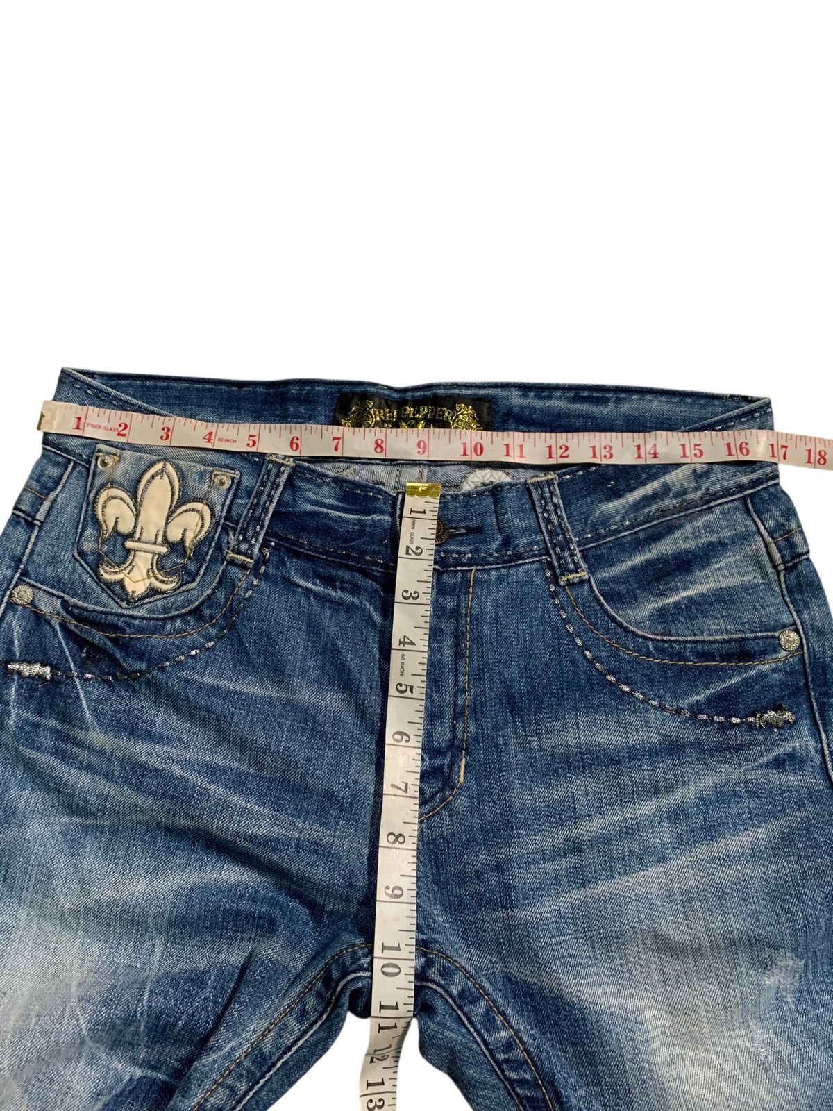 Tornado Mart RED PEPPER PUNK FADED & RUSTY JAPANESE DISTRESSED DENIM Size US 34 / EU 50 - 23 Thumbnail