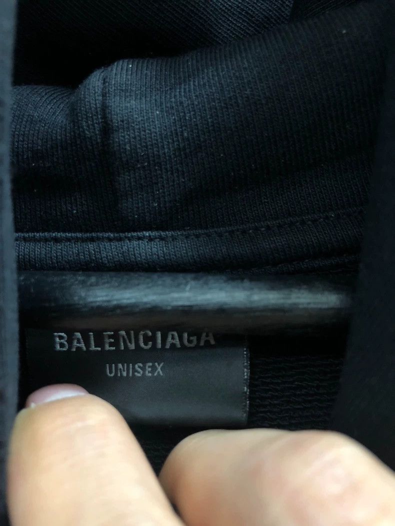 Balenciaga Balenciaga Logo black hooded sweater Size US S / EU 44-46 / 1 - 2 Thumbnail
