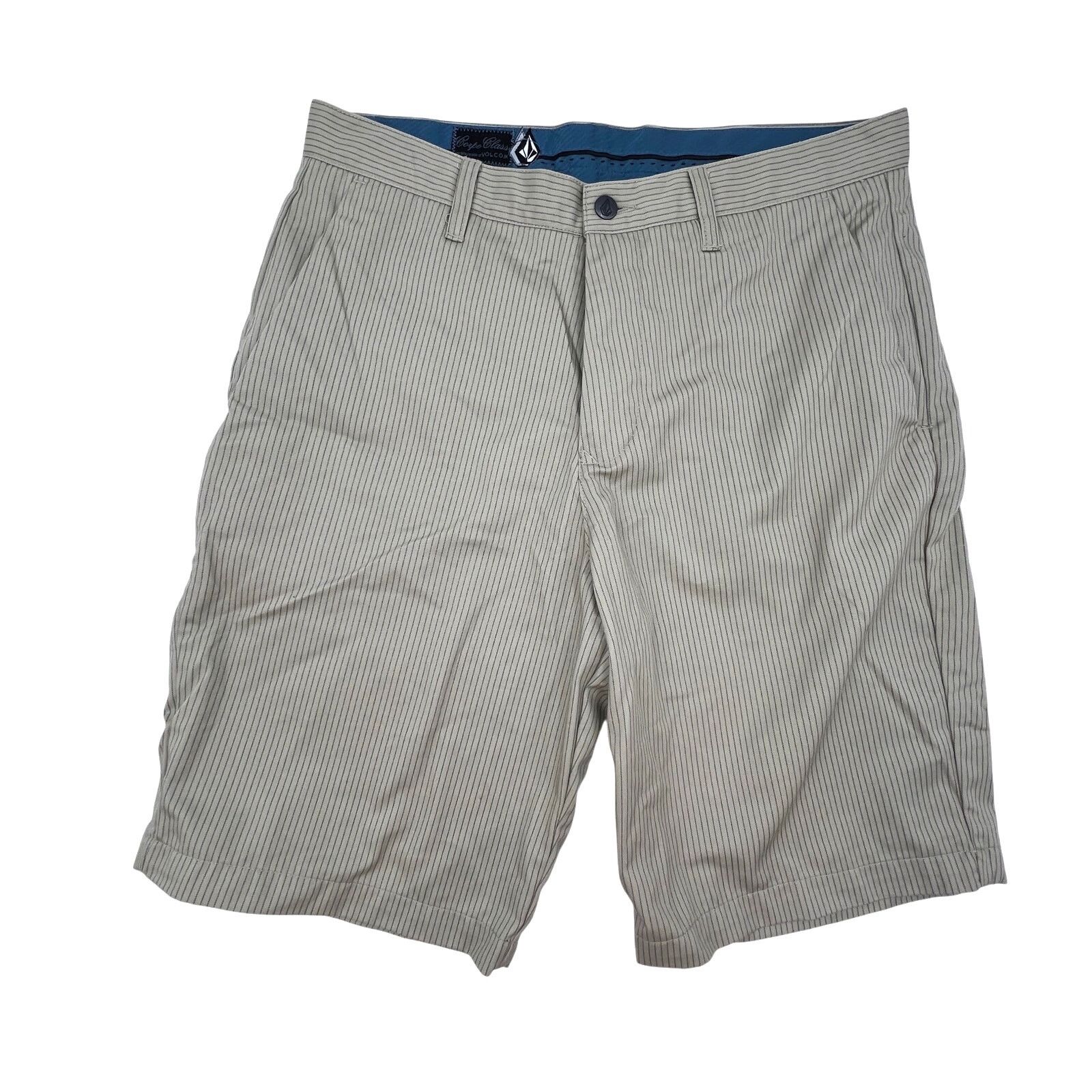 Vintage × Volcom Volcom Corpo Class Pinstripe Shorts Frickin Stripe Chino Size US 34 / EU 50 - 1 Thumbnail