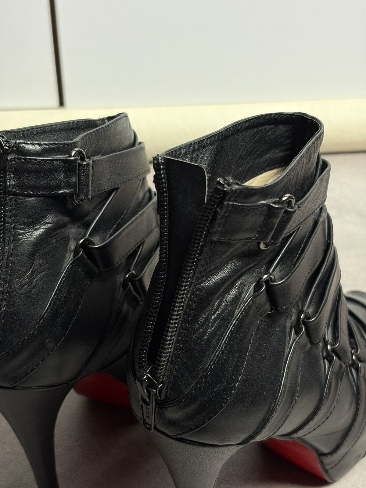 Christian Louboutin Christian Louboutin Nitoinimoi 120 Bandage Ankle Boots Y2K Size US 8 / IT 38 - 11 Thumbnail