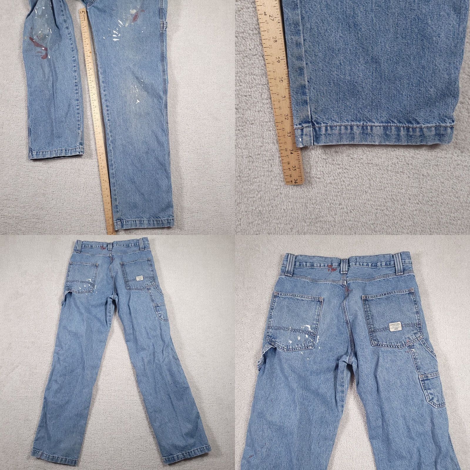 Vintage VINTAGE Signature Levi Strauss Gold Carpenter Jeans Mens 32X34 Denim Straight Workwear Size US 32 / EU 48 - 9 Thumbnail