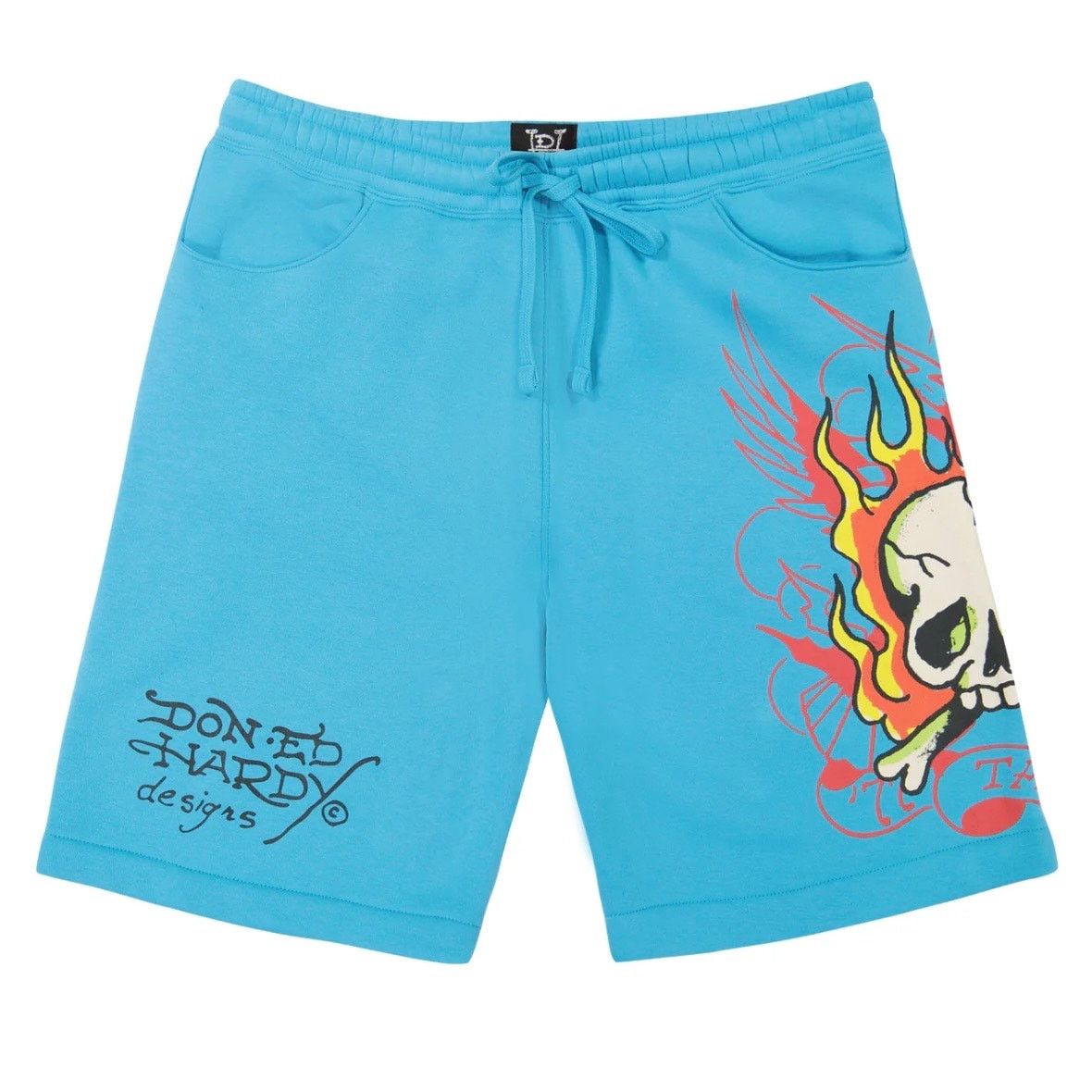 Ed Hardy Ed Hardy Flame Skull Sweat Shorts Size US 40 / EU 56 - 1 Thumbnail
