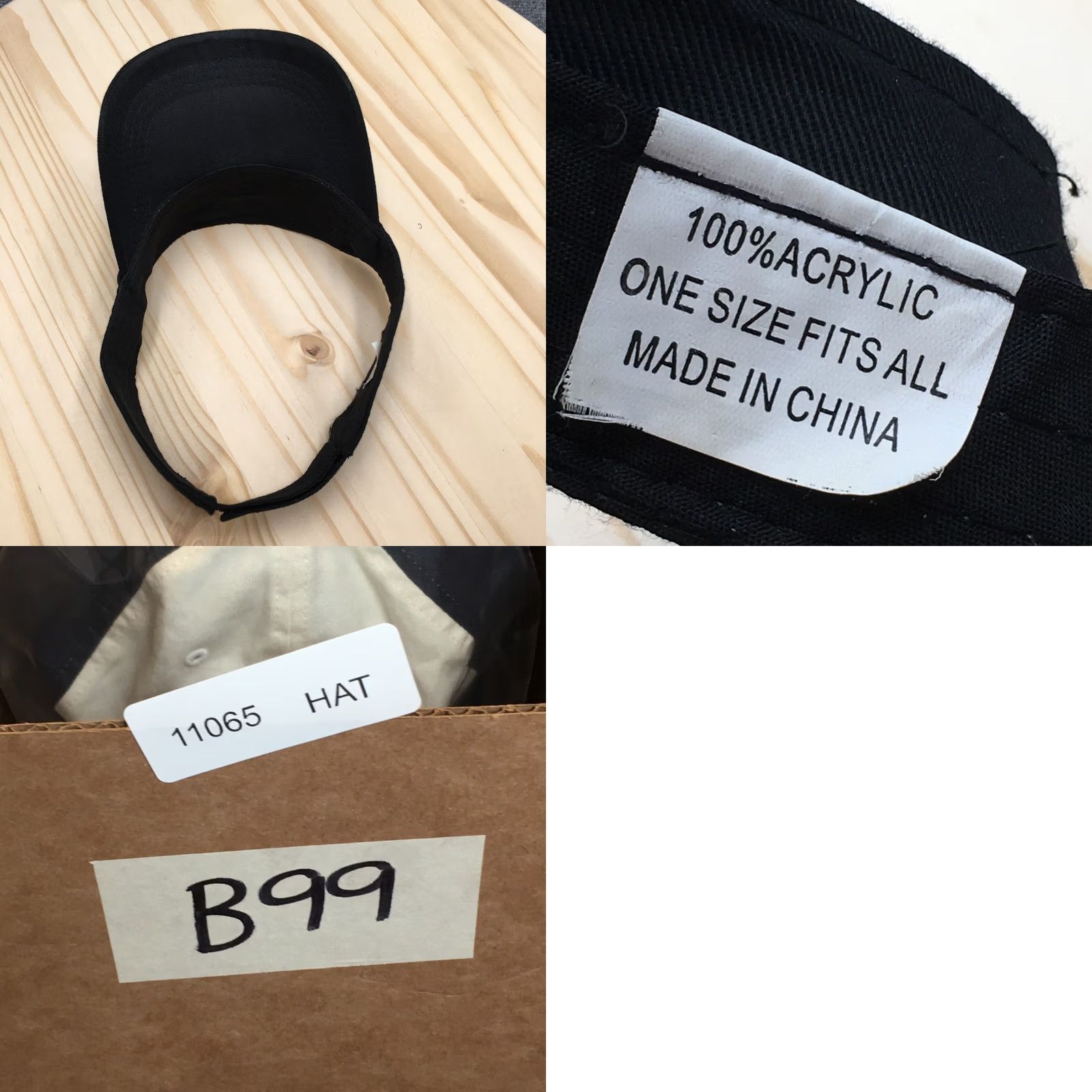 Logo 7 Florida Visor Hat Mens Black One Size Adjustable Curved Brim Embroidered Logo Size ONE SIZE - 8 Thumbnail