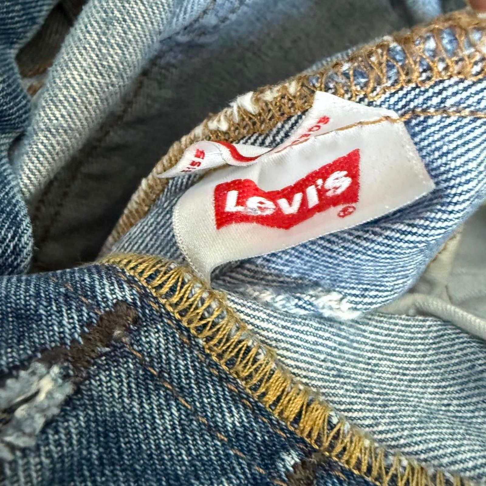 Levi's Vintage 80s or 90s Levis 501 Jeans Perfectly Distressed Size US 34 / EU 50 - 4 Thumbnail