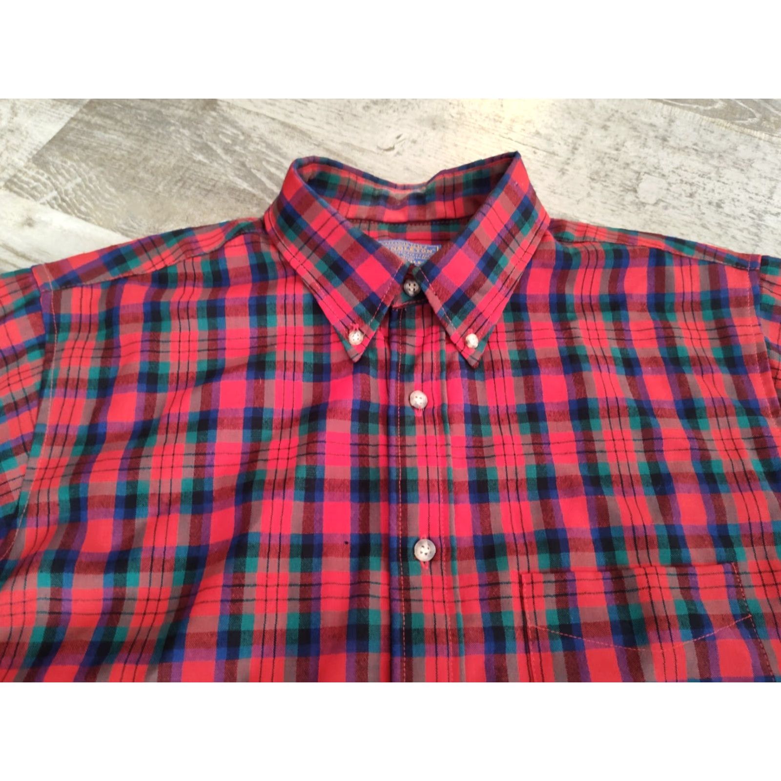 Pendleton VINTAGE Pendleton Men's Flannel Shirt L Long Sleeve Plaid Wool Tartan 90s Casual Outdoors Size US L / EU 52-54 / 3 - 4 Thumbnail