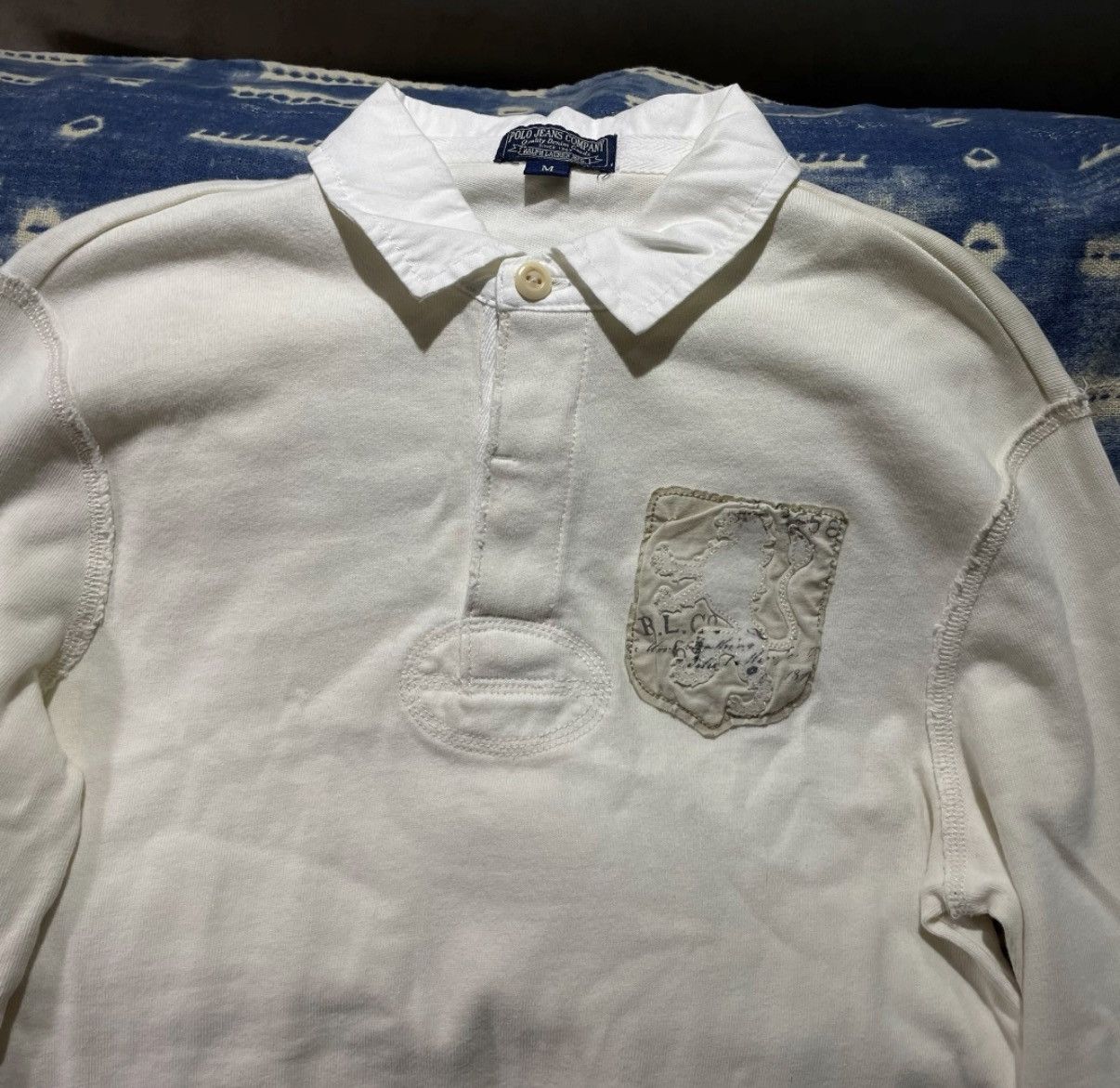 Polo Ralph Lauren Ralph Lauren Patchwork Distressed Sweatshirt K22 Size US M / EU 48-50 / 2 - 4 Thumbnail