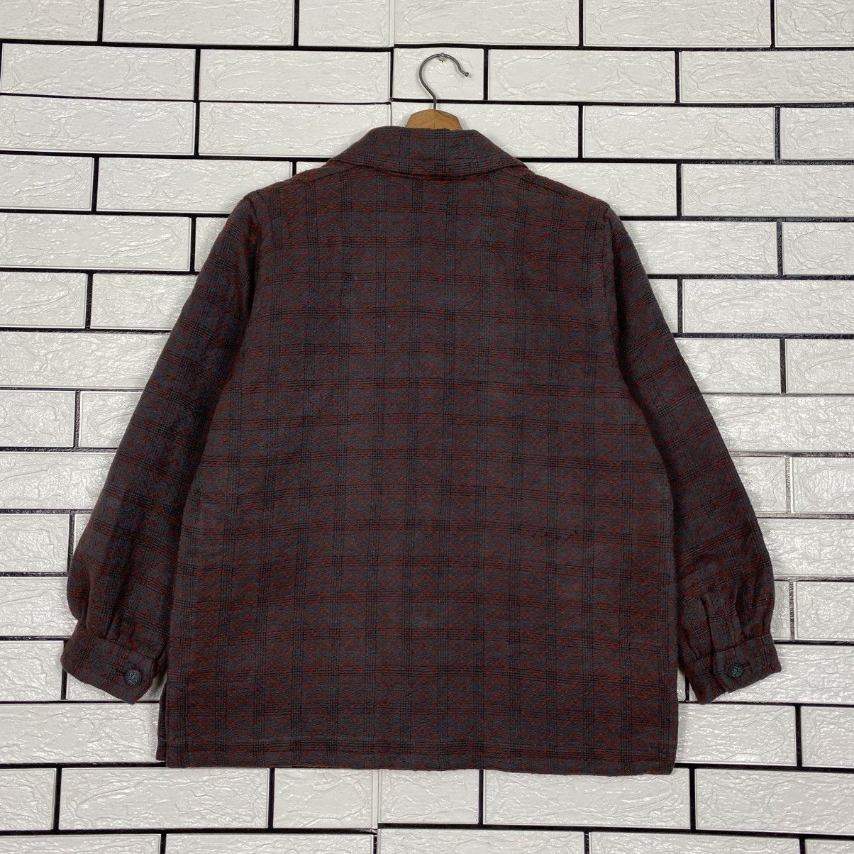 Japanese Brand Vintage Wool Jacket Herringbone Unbranded Issey Miyake Size US M / EU 48-50 / 2 - 9 Thumbnail