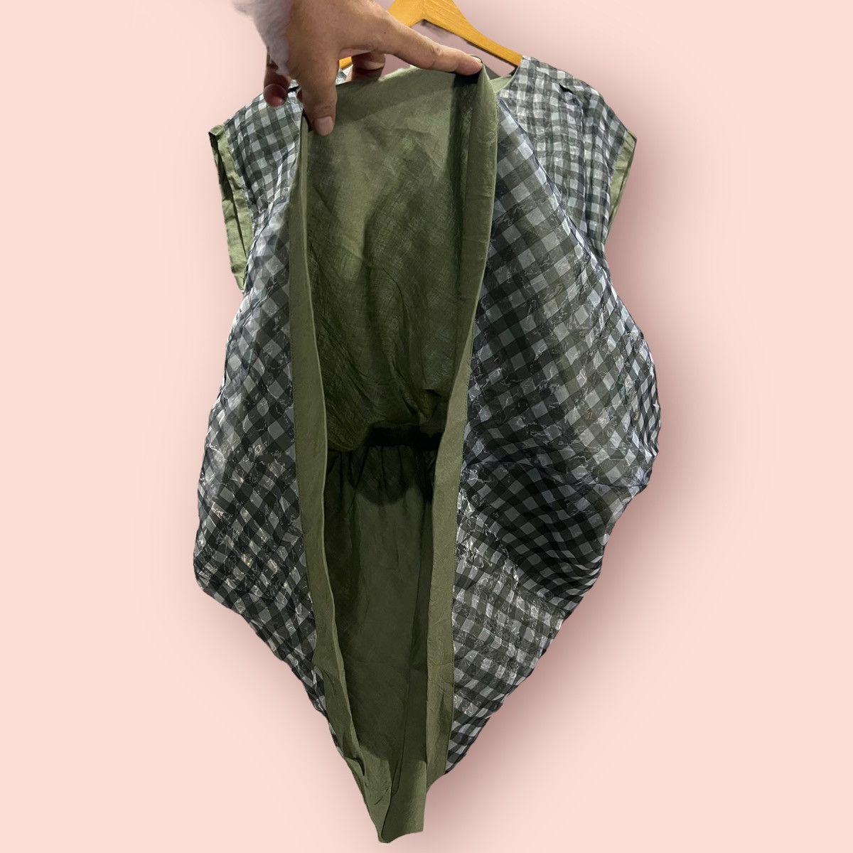 Issey Miyake × Ne-Net × Pleats Please Issey Miyake NE-NET BY ISSEY MIYAKE CHECKERED POP GOWN DRESS Size M / US 6-8 / IT 42-44 - 17 Thumbnail