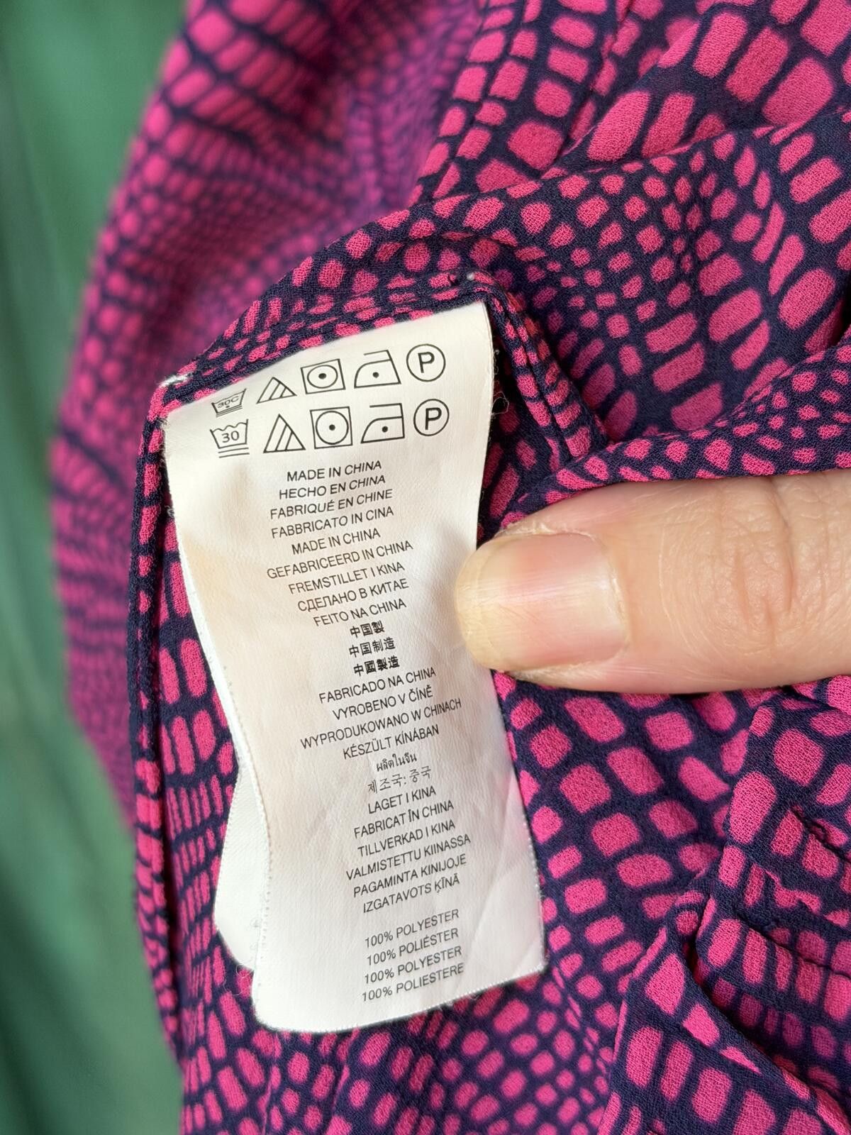 Michael Kors Michael Kors Pink Patterned Long Sleeve Blouse Size XL / US 12-14 / IT 48-50 - 6 Thumbnail