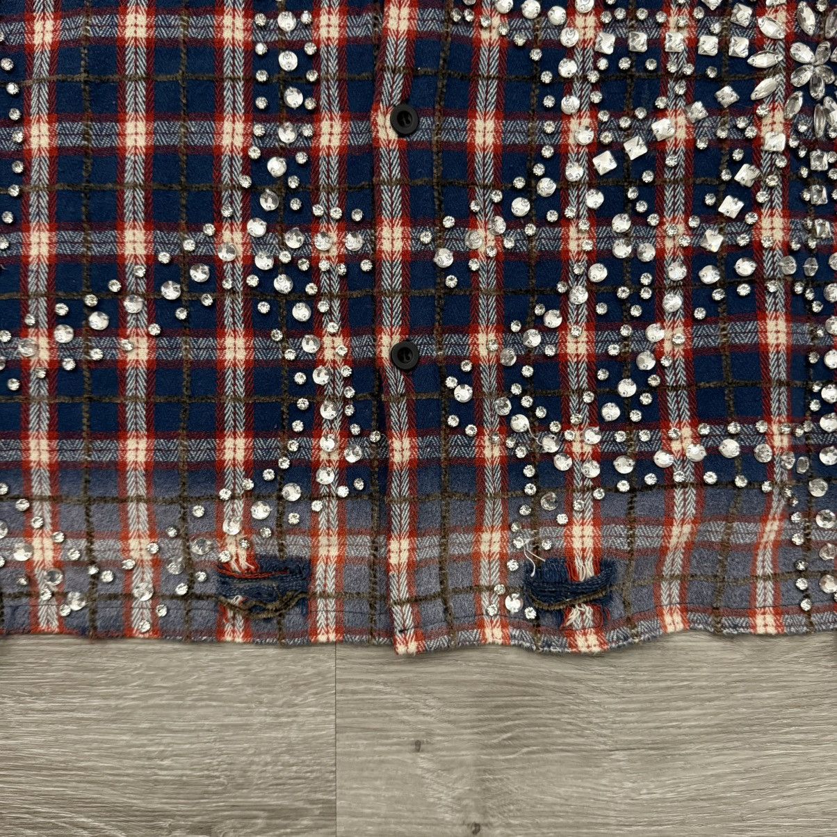 Vale Vale Forever Valley Dreams Rhinestone Flannel USA Size US XL / EU 56 / 4 - 3 Thumbnail
