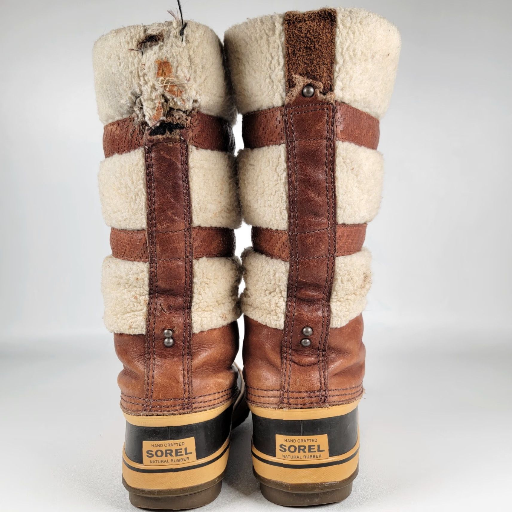 SOREL Sorel NL1586-319 Helen Of Tundra II Boots Womens Brown Leather Winter 9 M EU 40 Casual Mid-Calf Lace Up Round Toe Flat Heel Winter boots Size US 9 / IT 39 - 7 Thumbnail