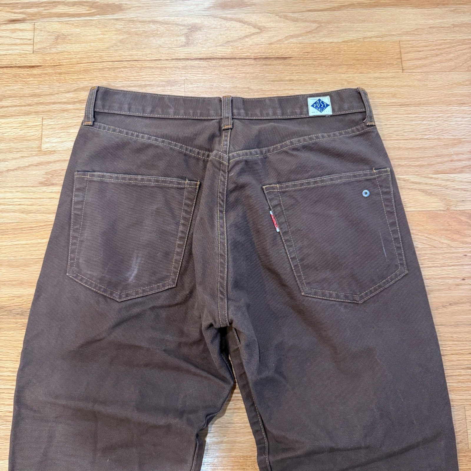 Post Overalls Post Overalls Post O'Alls Canvas 5 Pocket Straight Fit Pants Size US 31 - 4 Thumbnail
