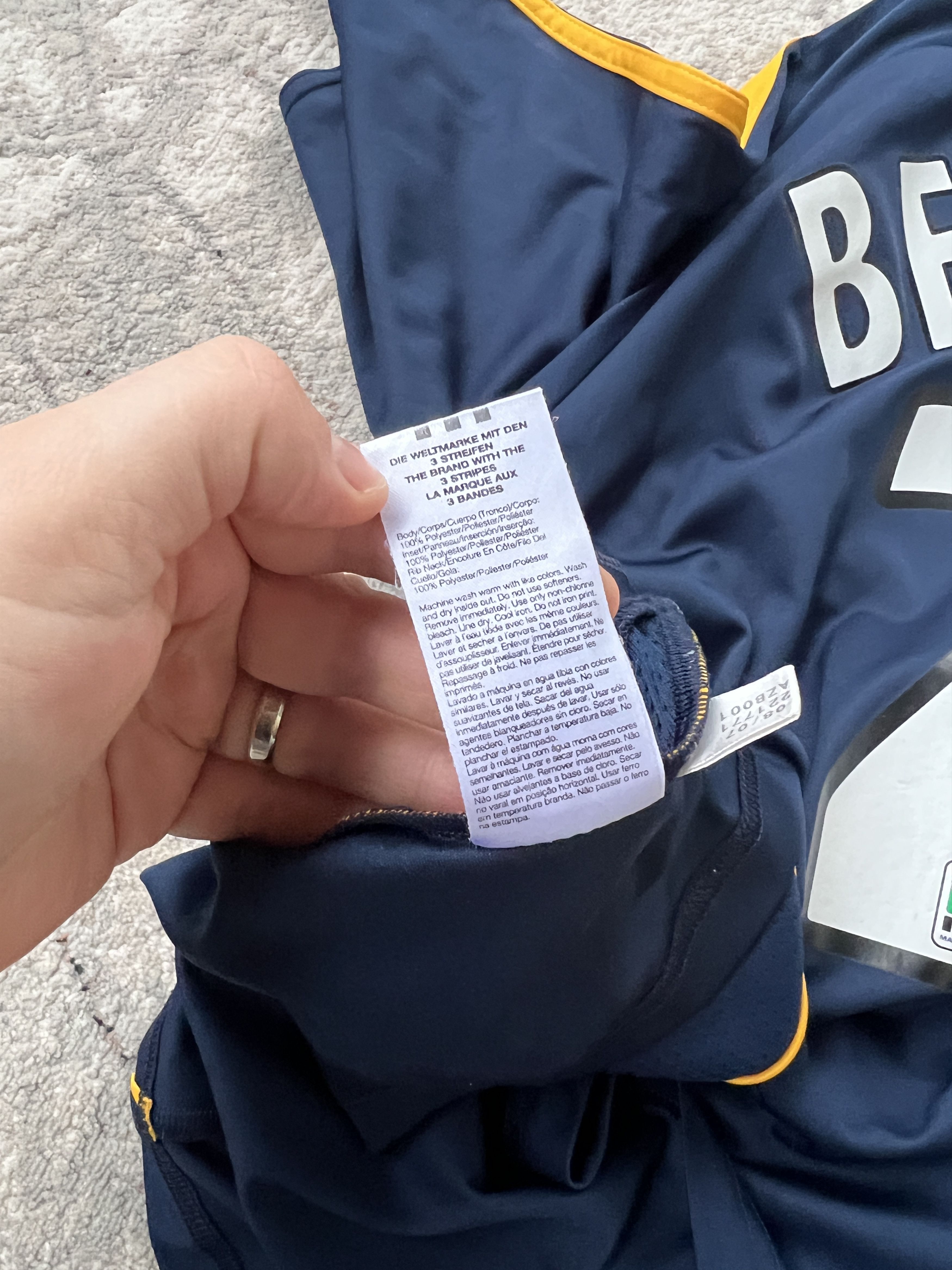 Adidas Adidas LA Galaxy Beckham 23 MLS Jersey Size US L / EU 52-54 / 3 - 8 Thumbnail