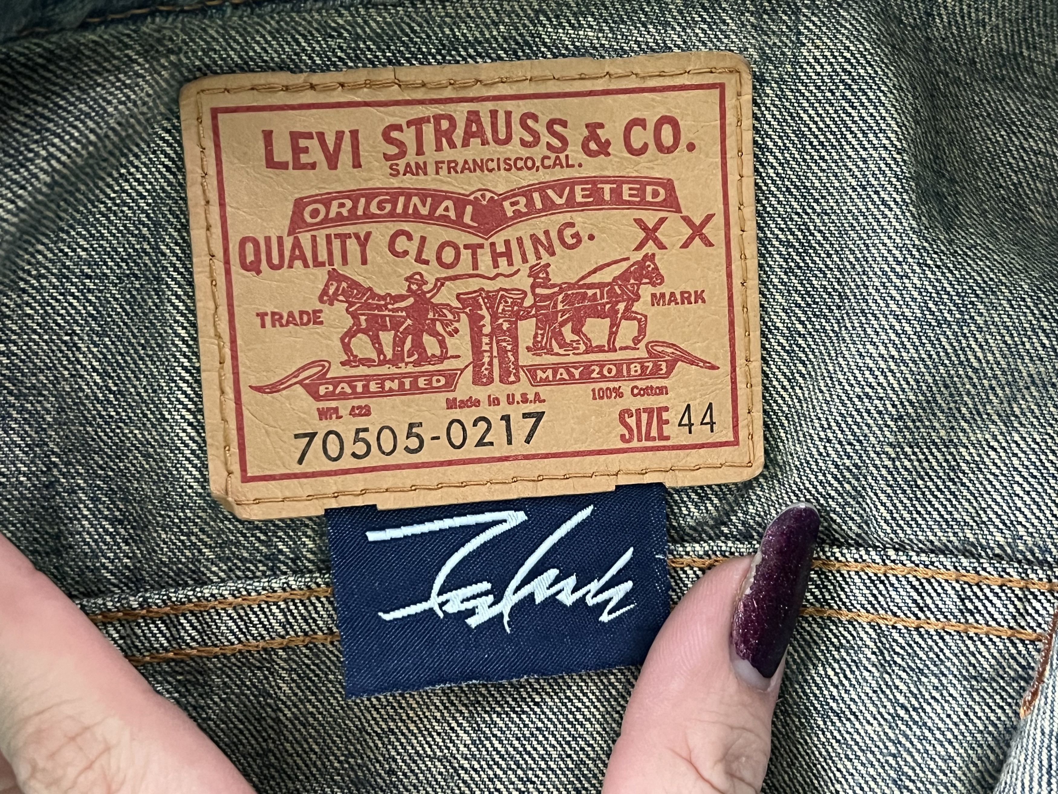 Levi's Levi x Futura 39meg denim set 2005 Size US 36 / EU 52 - 4 Thumbnail