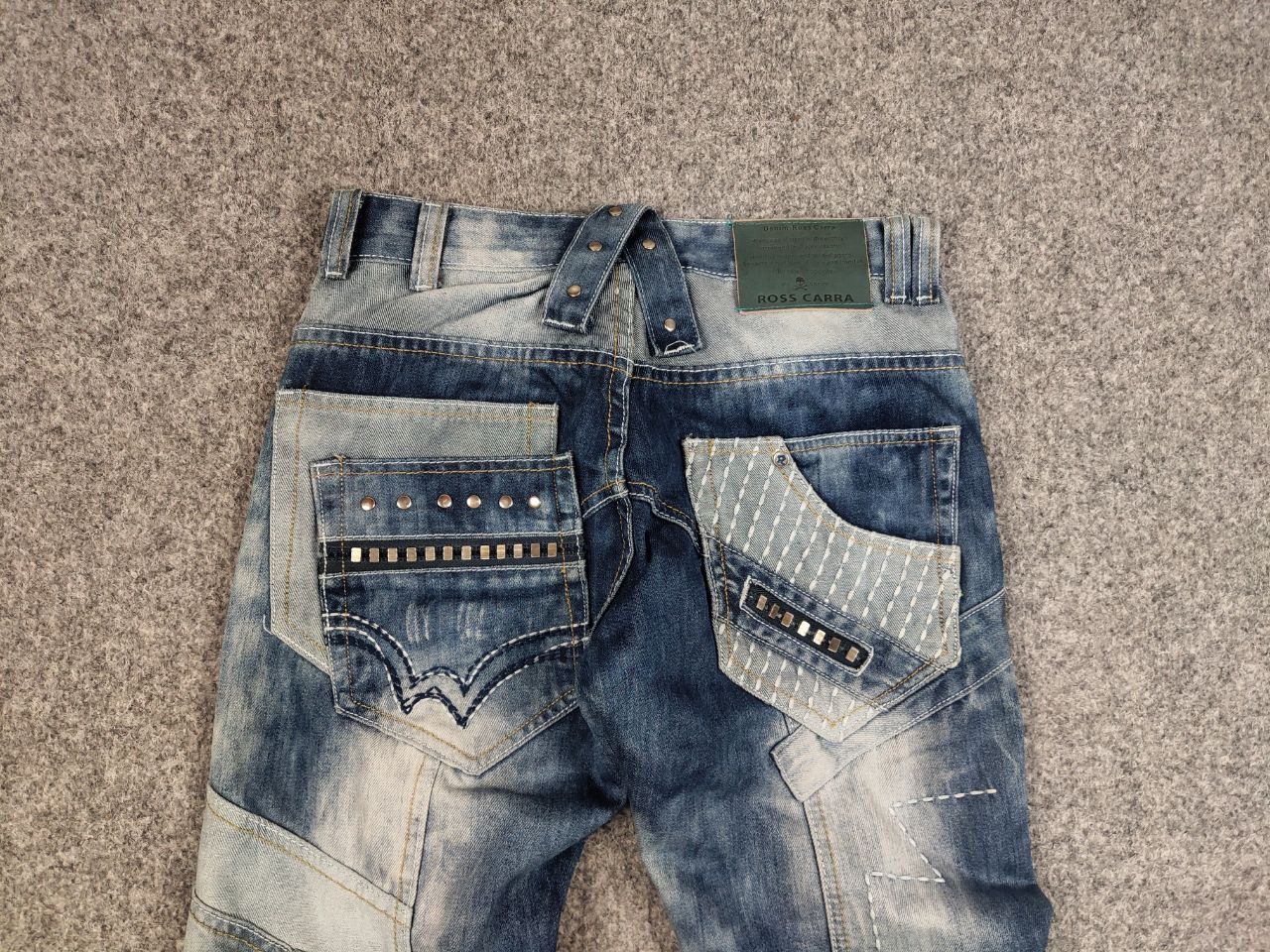 Japanese Brand × Vintage Vintage Japan Ross Carra Cargo Faded Denim Jeans Y2K Style Size US 30 / EU 46 - 7 Thumbnail