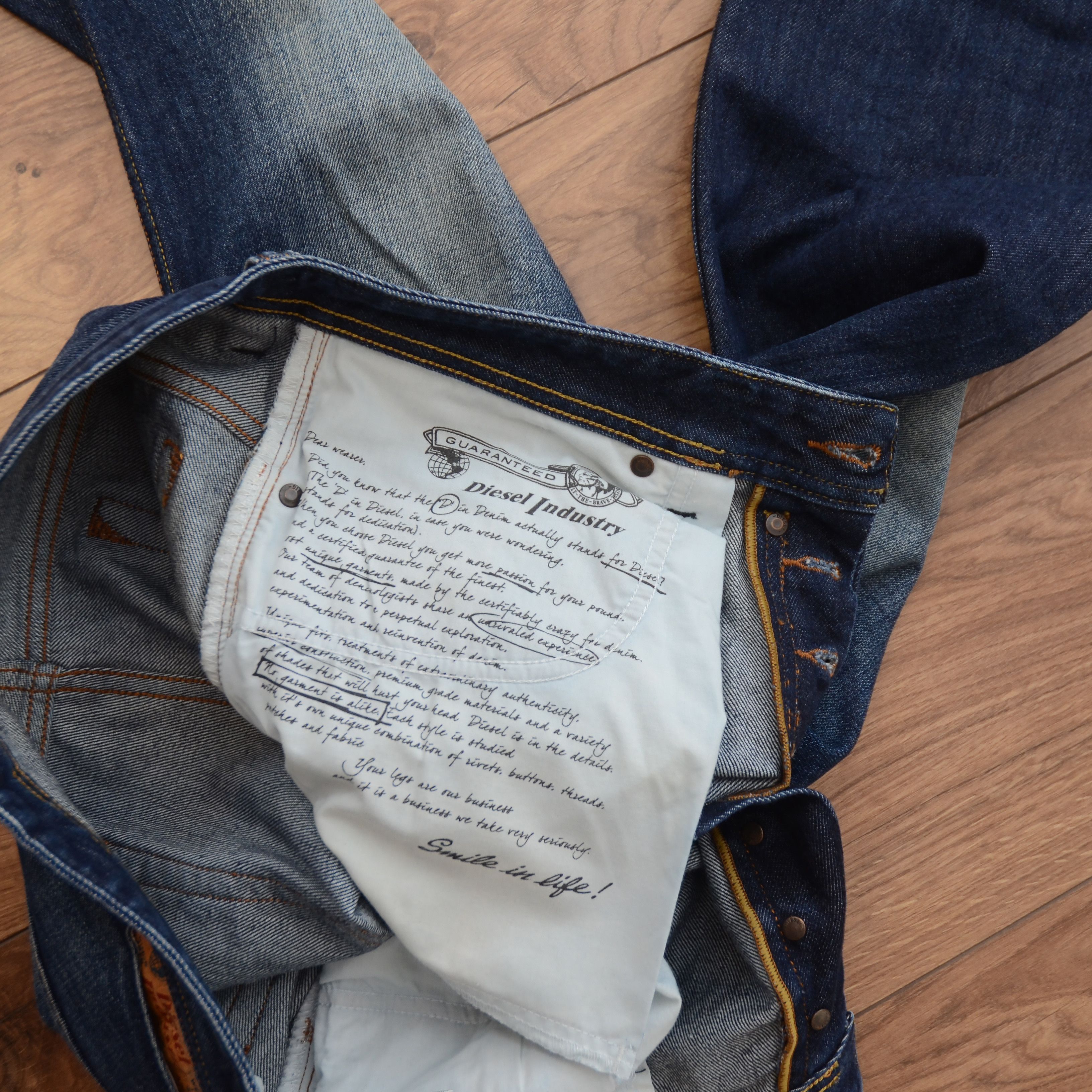 Diesel Diesel Safado Wash 0823G Med Wash Blue Faded Jeans Size US 30 / EU 46 - 12 Thumbnail