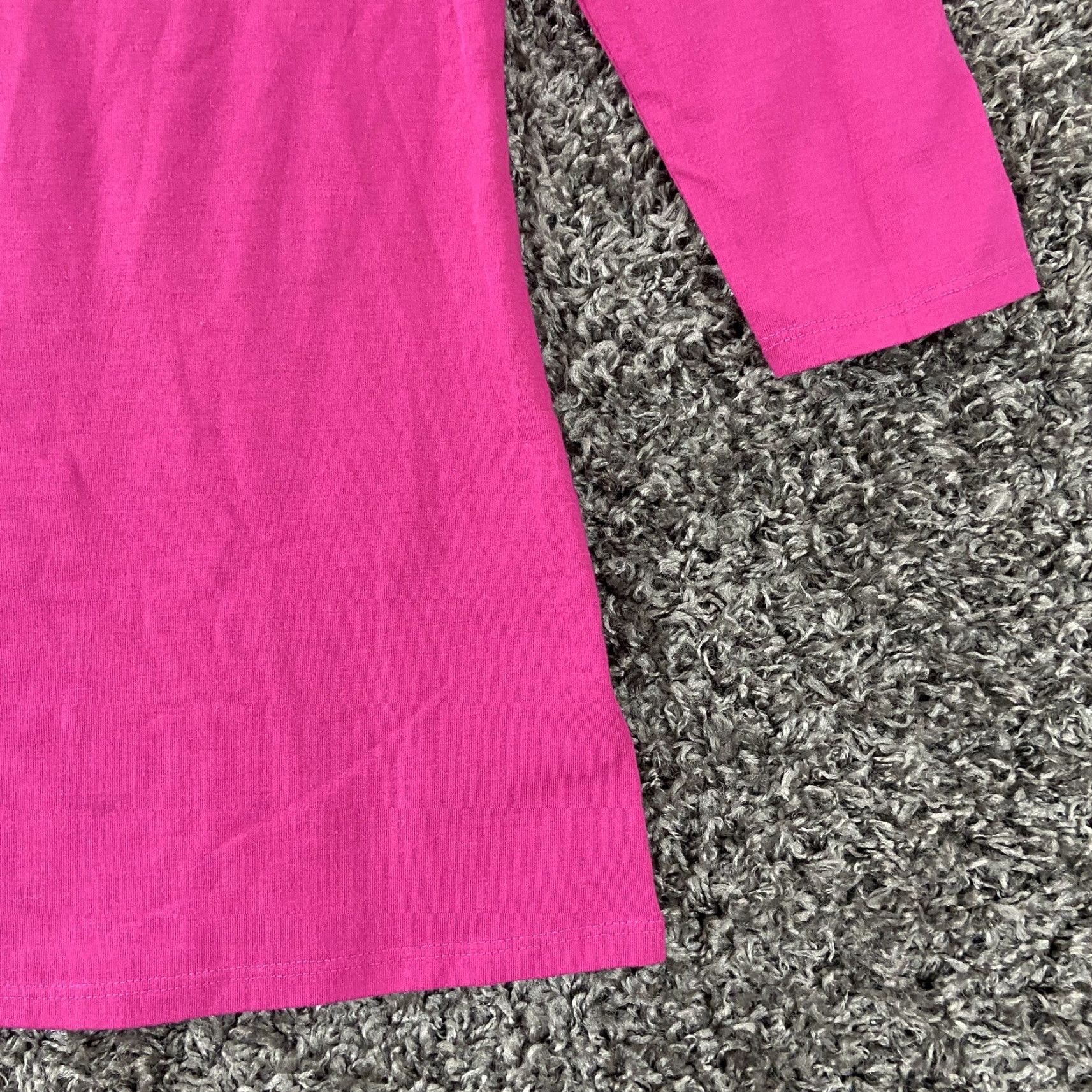 Old Navy VINTAGE? Old Navy Blouse Women Pink 3/4 Sleeve Round Neck Size S Adult Women Shirt Size S / US 4 / IT 40 - 2 Thumbnail