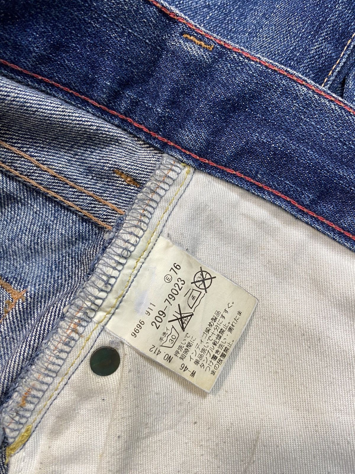 Japanese Brand Soul Of Freedom SOF Indigo Denim Jeans Straight Cut Size 32 Size US 32 / EU 48 - 11 Thumbnail