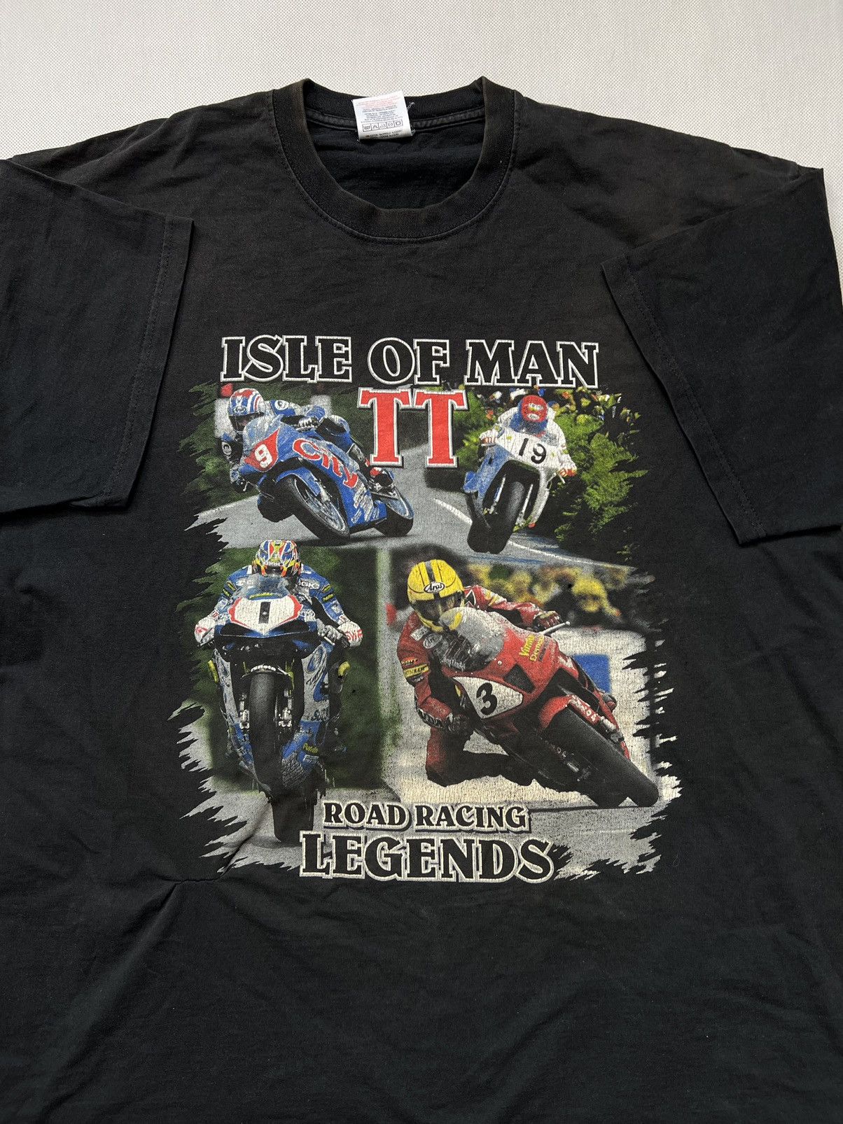 NASCAR × Vintage Tshirt Isle Of Man TT Road Racing Legends Vintage Size US XL / EU 56 / 4 - 1 Thumbnail