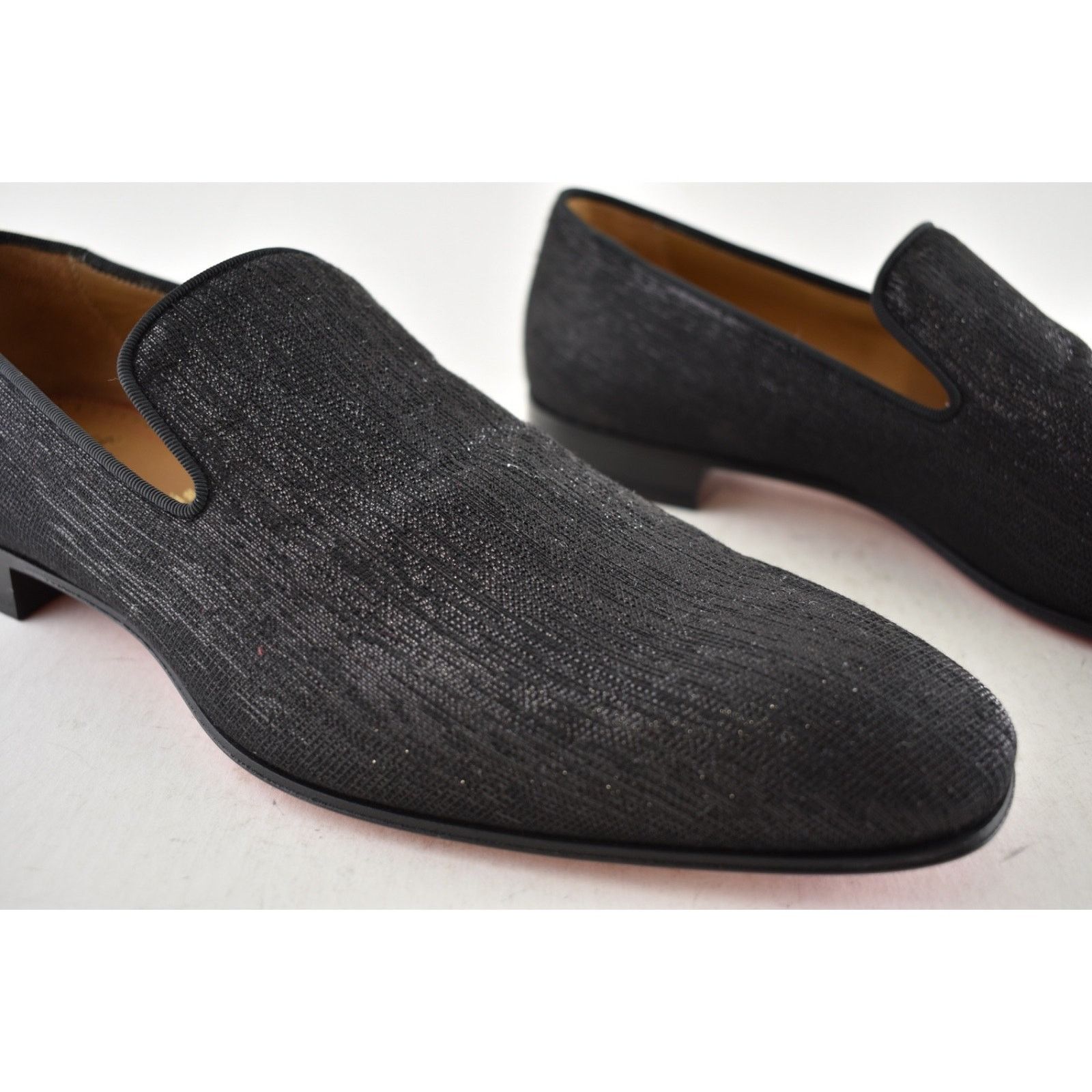 Christian Louboutin Christian Louboutin Black Shantung Diams Dress Loafer 43 10 Size US 10 / EU 43 - 6 Thumbnail